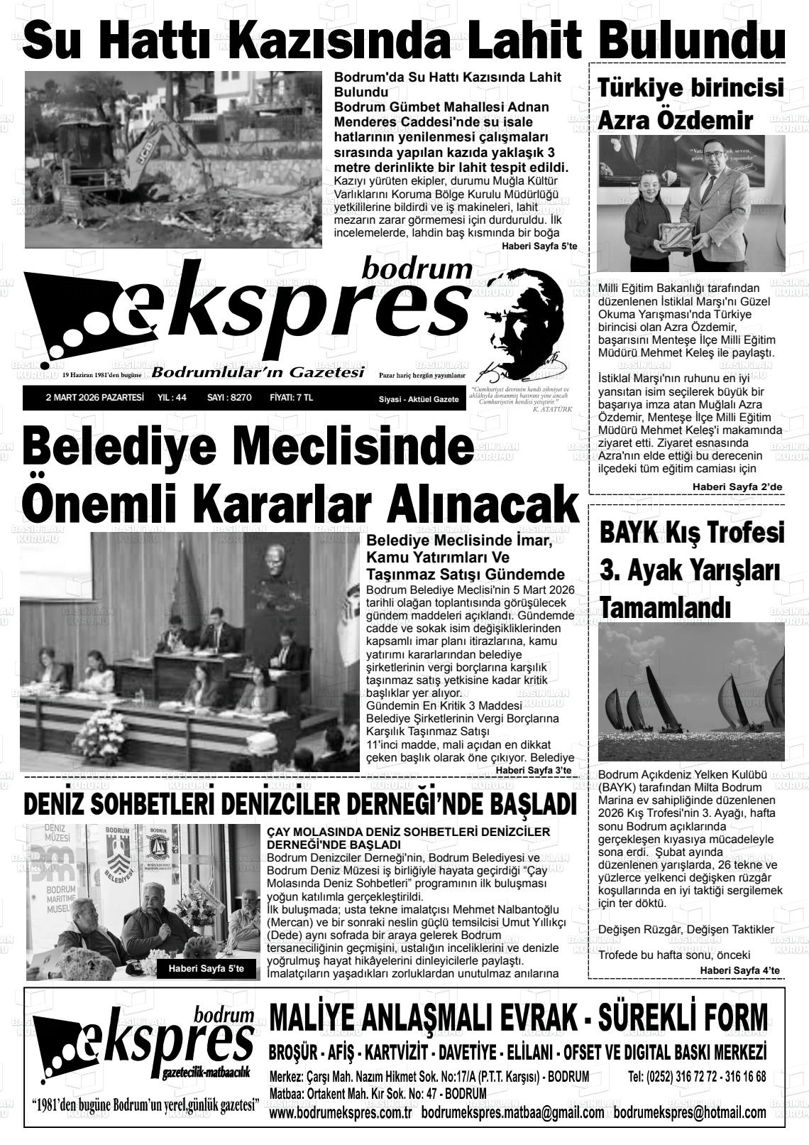 Mugla Ekspresbodrum 02.03.2026