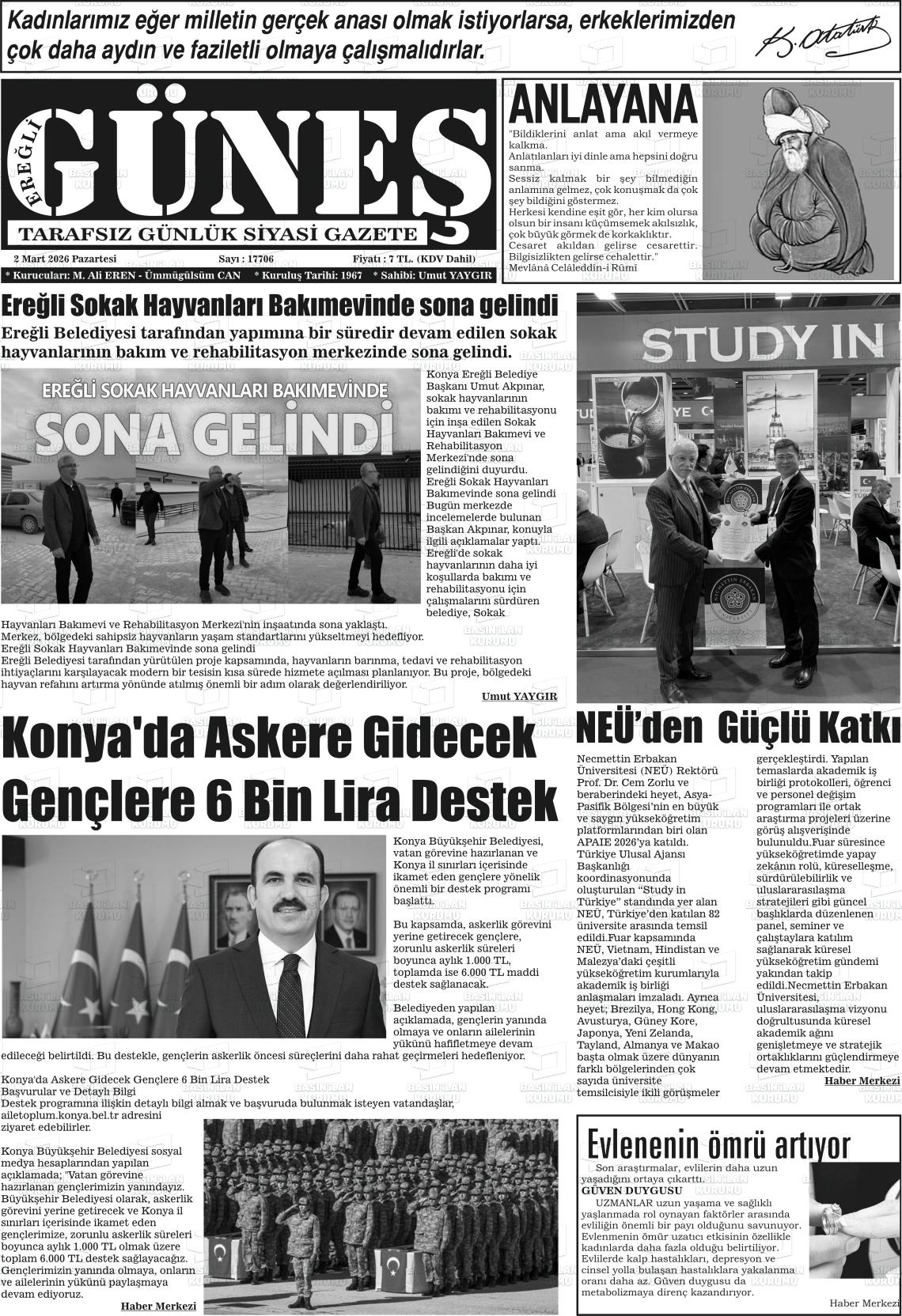 Konya Eregligunes 02.03.2026