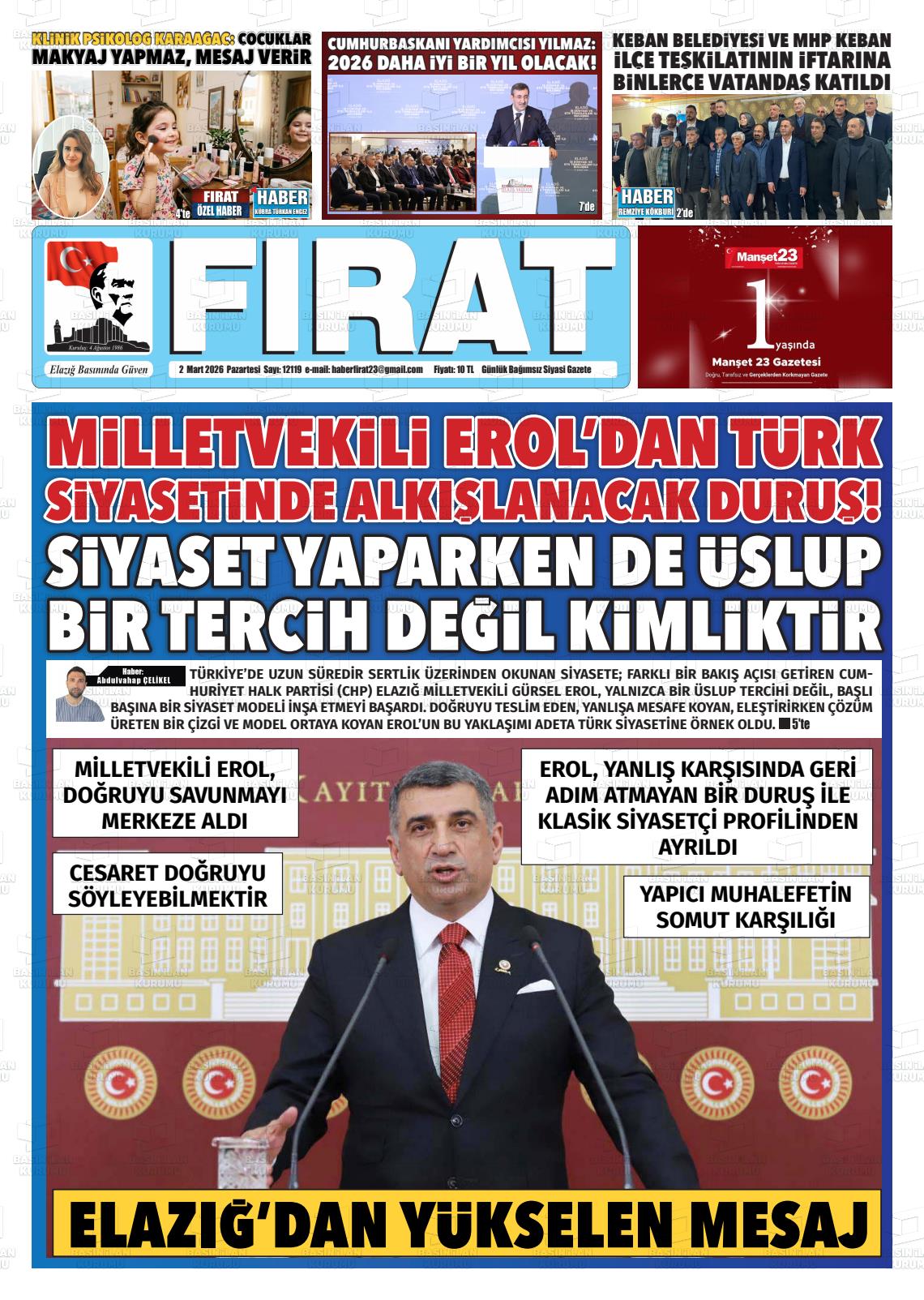 Elazig Firatgazetesi 02.03.2026