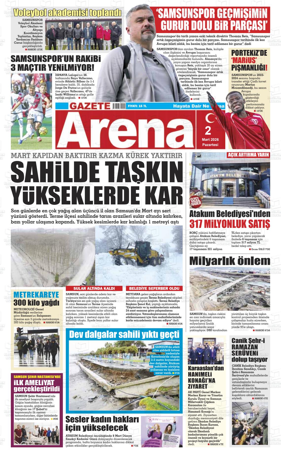Samsun Gazetearena 02.03.2026