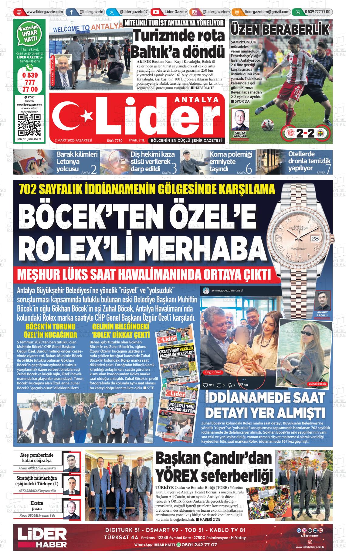 Antalya Gazetebir 02.03.2026