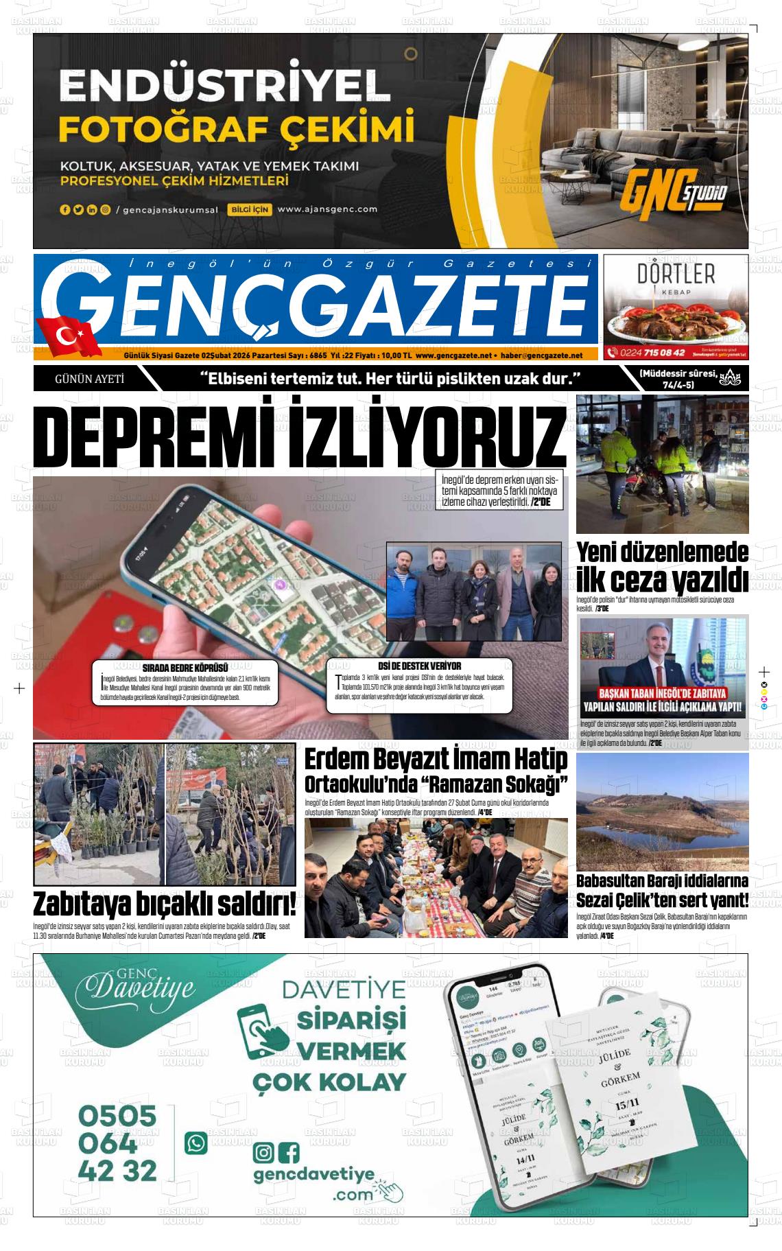 Bursa Gencgazete 02.03.2026