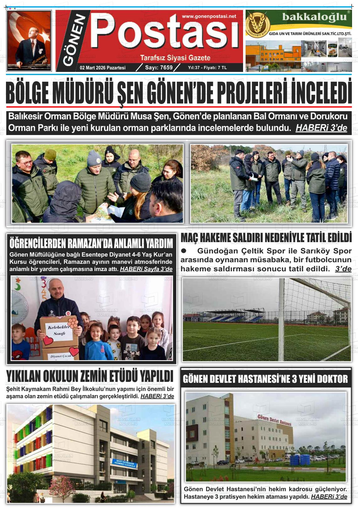 Balikesir Gonenpostasi 02.03.2026