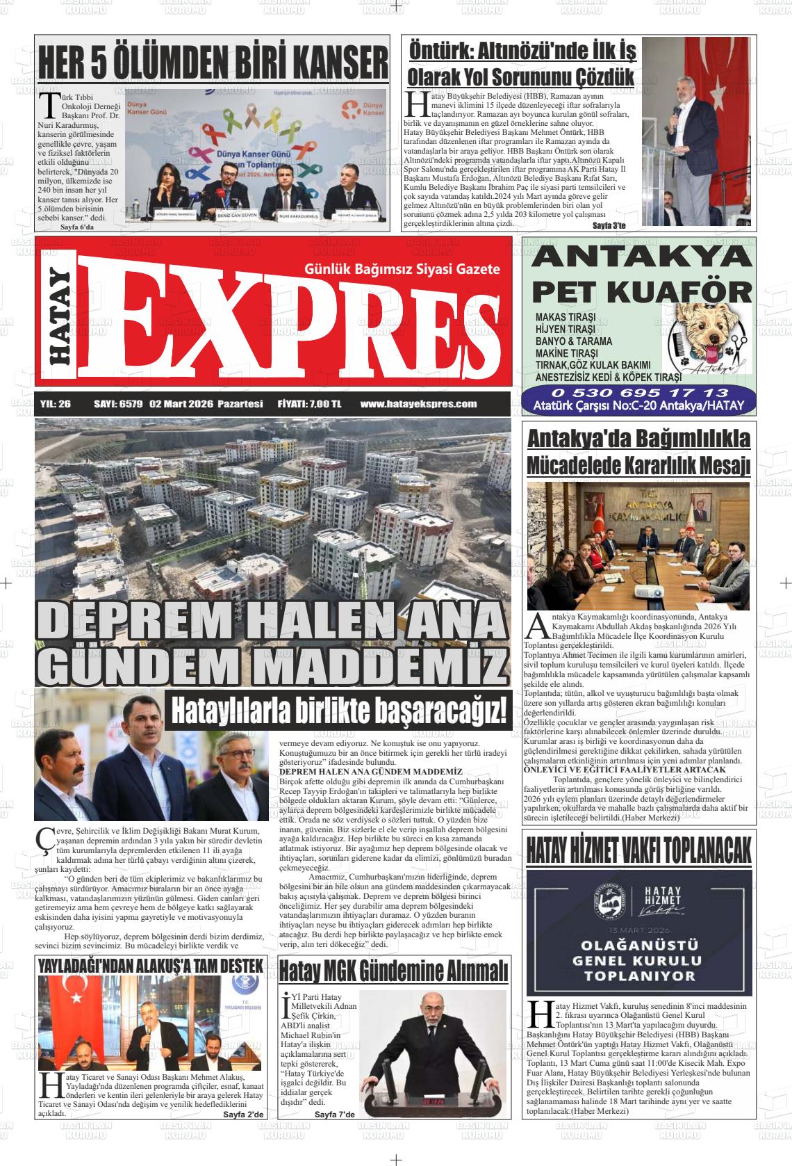 Hatay Expres 02.03.2026