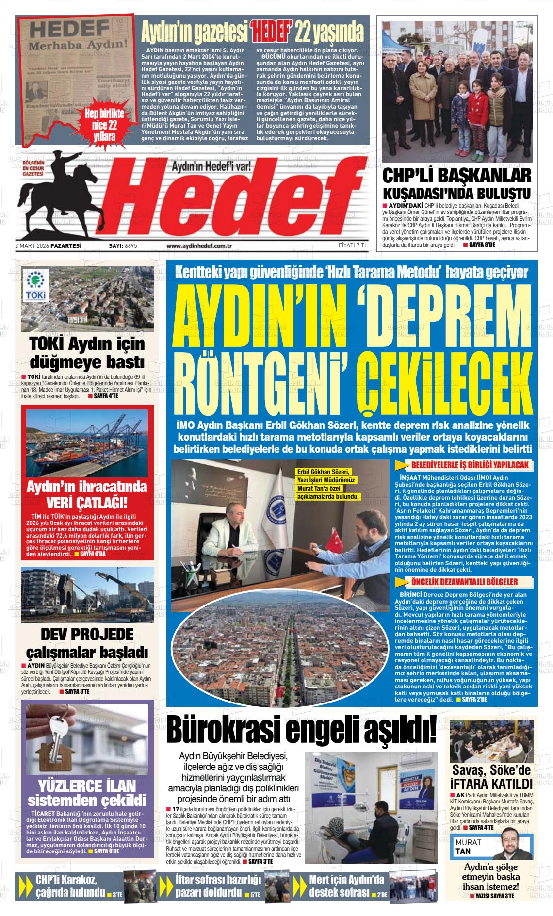 Canakkale Hedef 02.03.2026