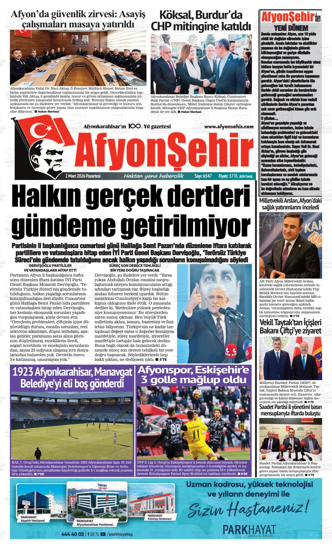 Afyonkarahisar Hisar 02.03.2026