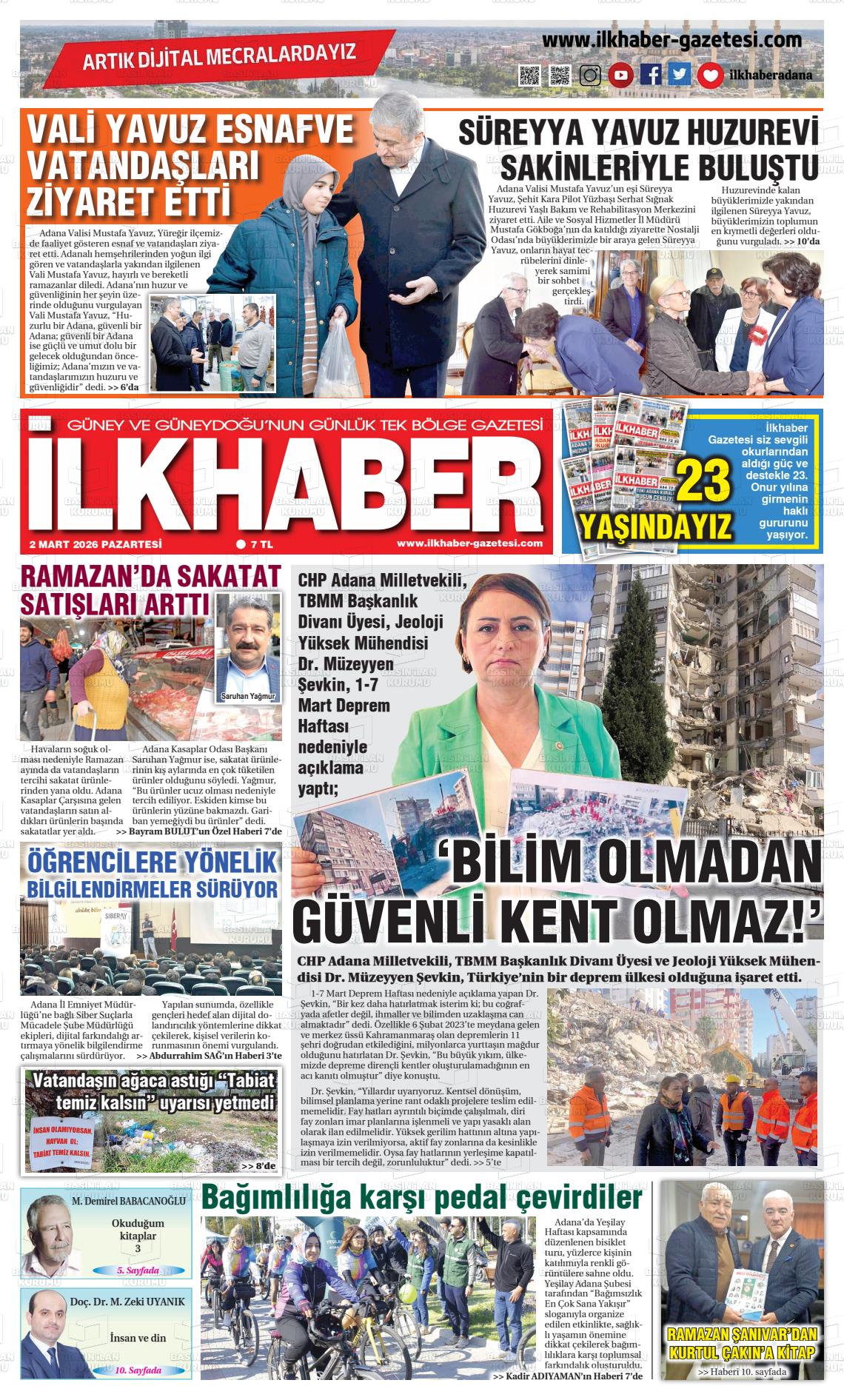 Adana Ilkhaber 02.03.2026