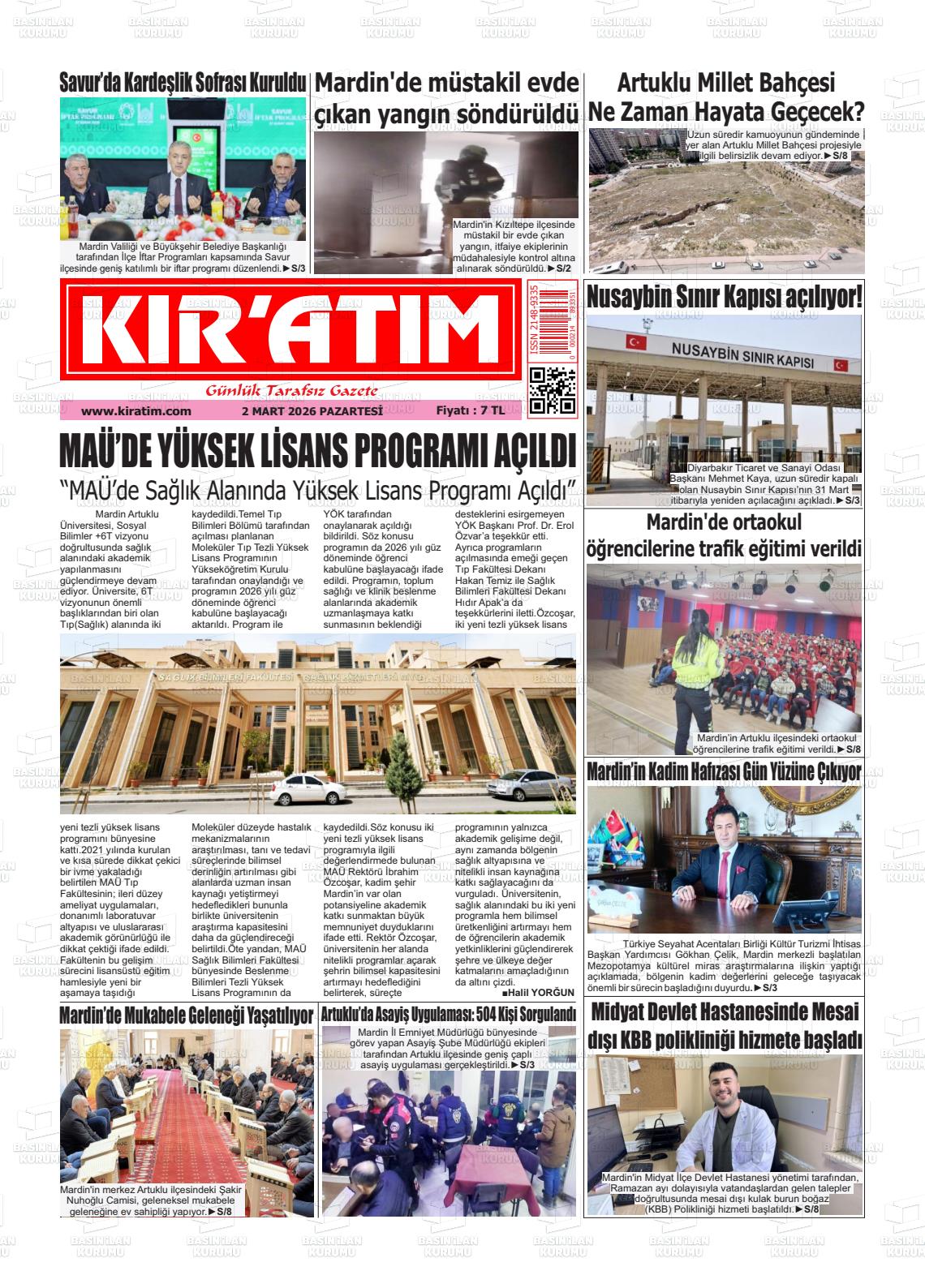 Mardin Kiratim 02.03.2026