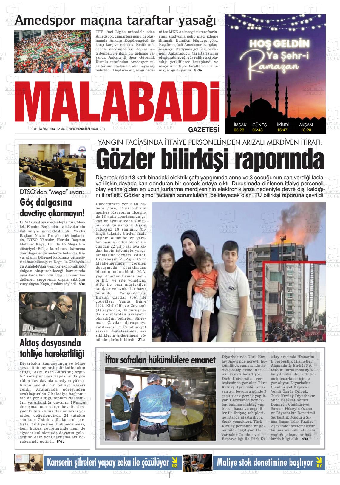 Diyarbakir Mezopotamya 02.03.2026