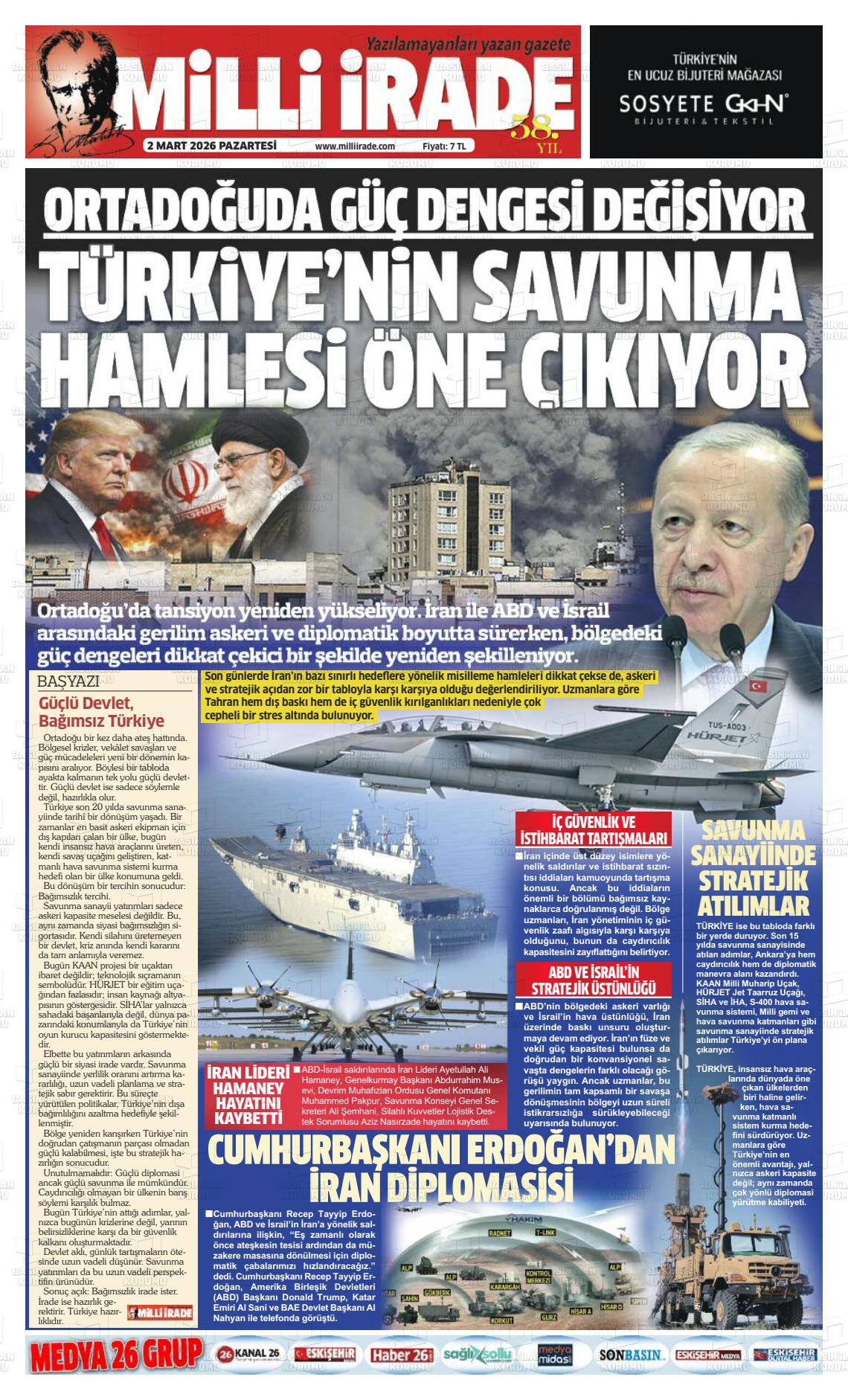 Konya Milliirade 02.03.2026