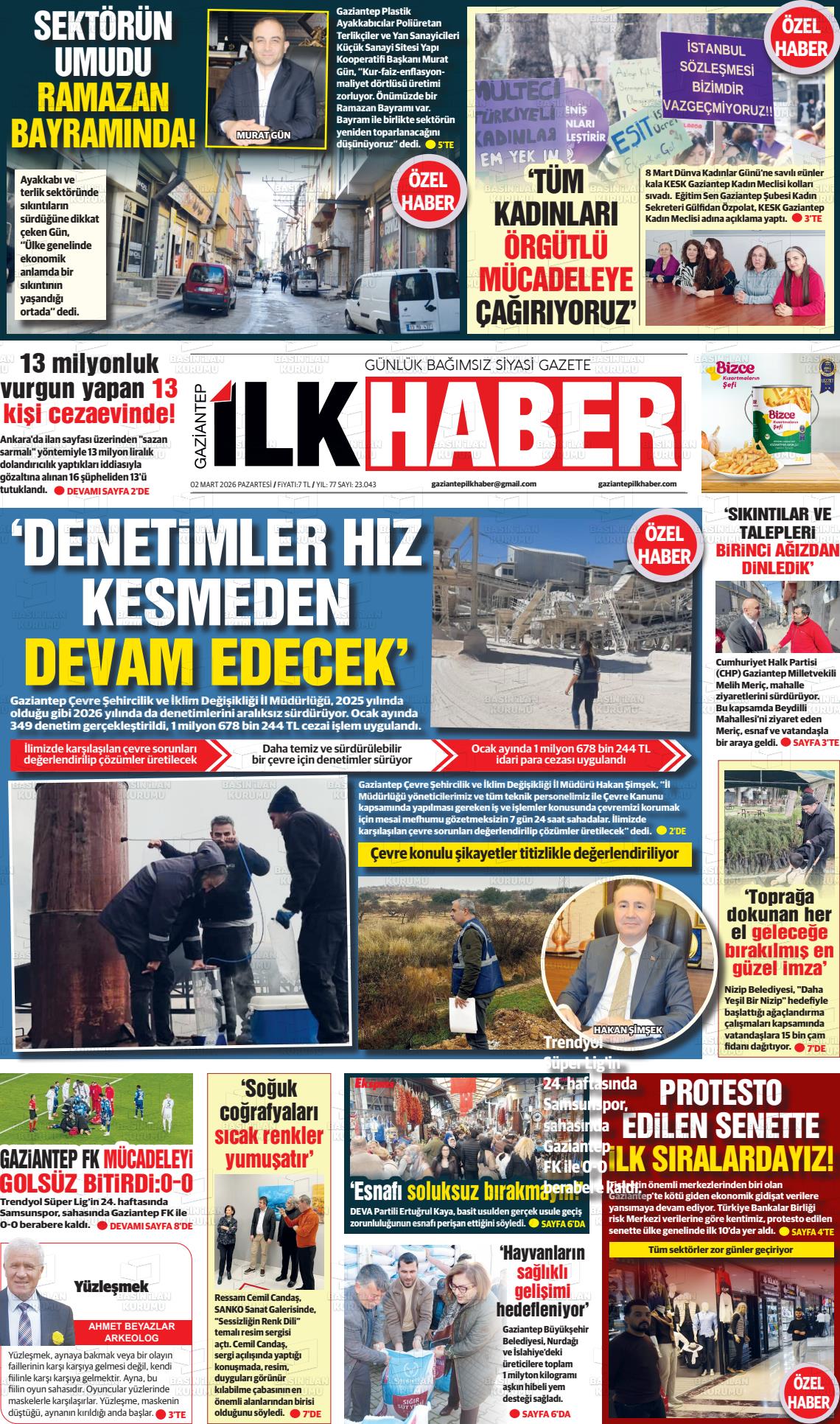 Sabah(gaziantep) 02.03.2026