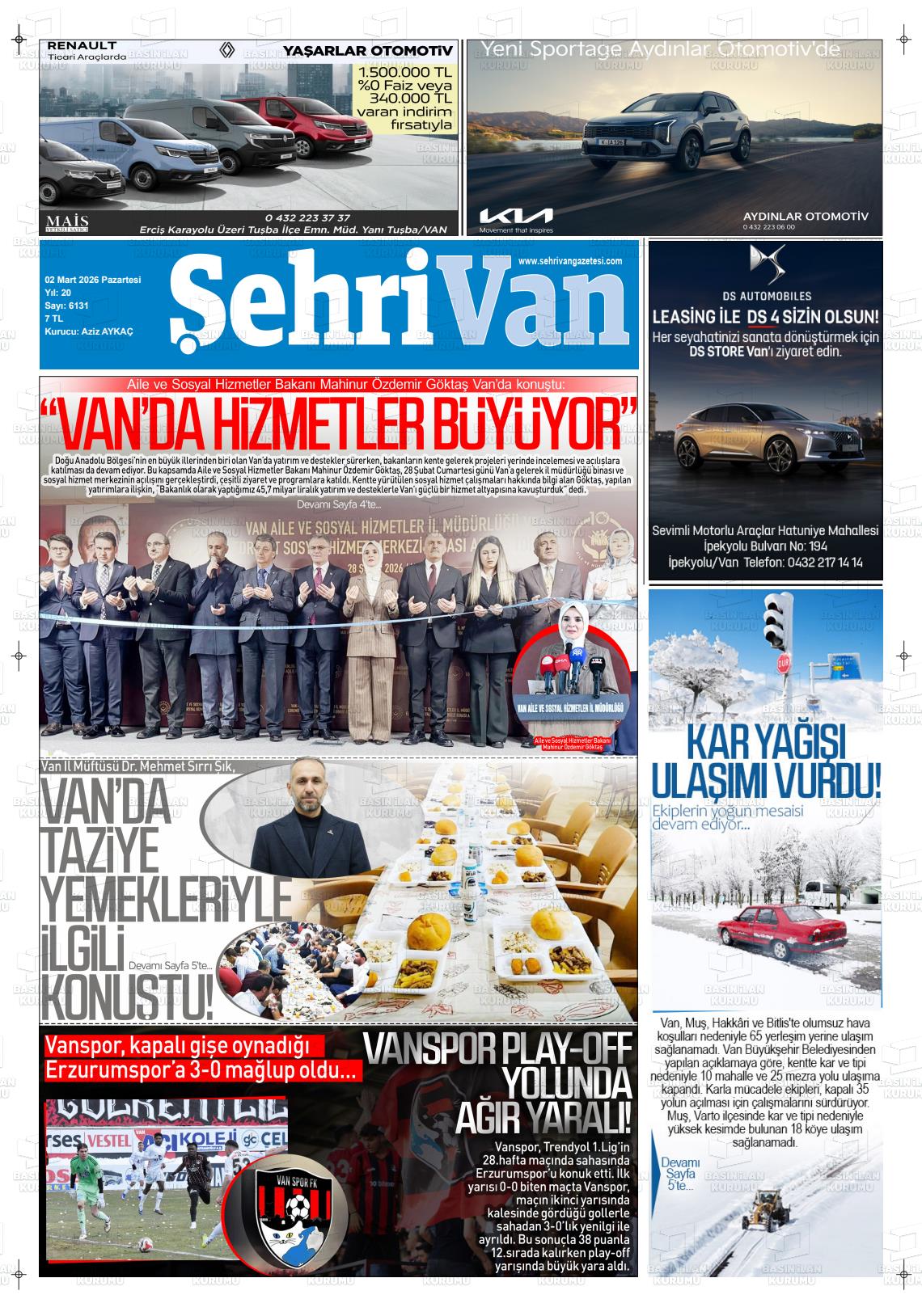 Van Sehri 02.03.2026