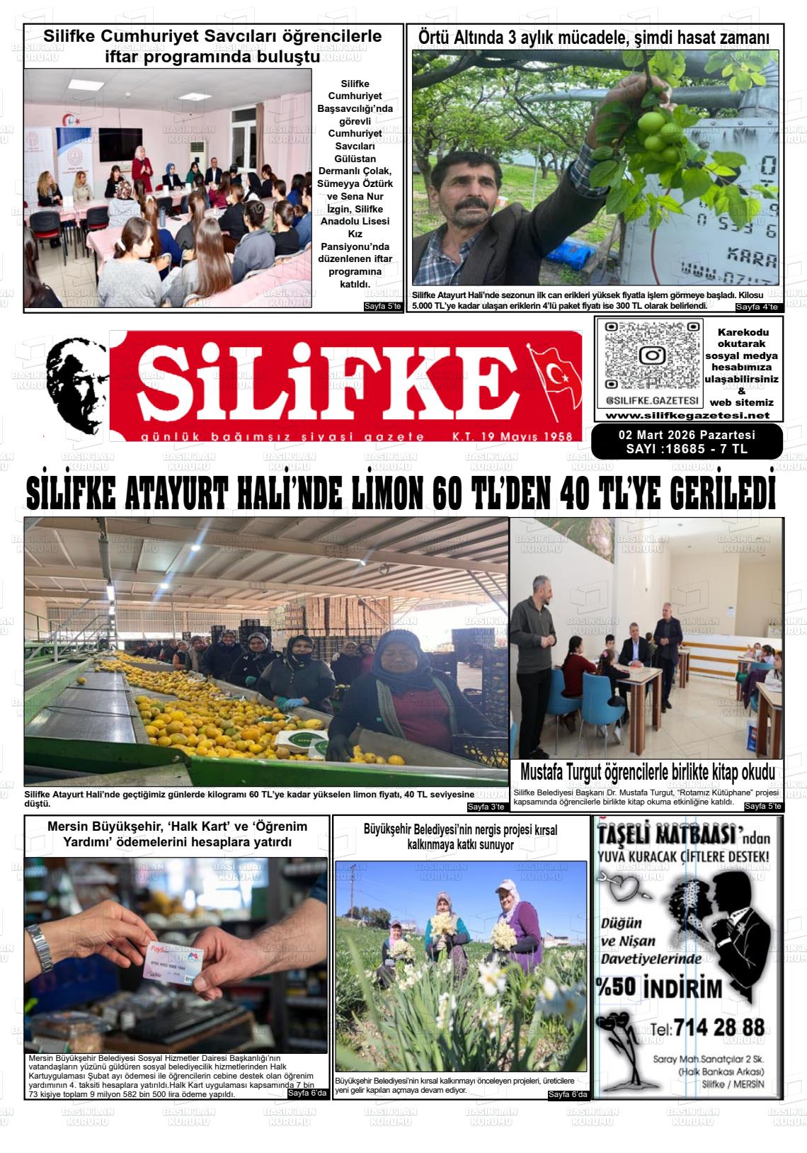 Mersin Silifke 02.03.2026
