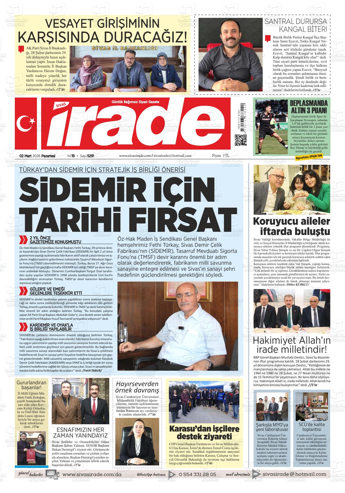 Sivas Irade 02.03.2026
