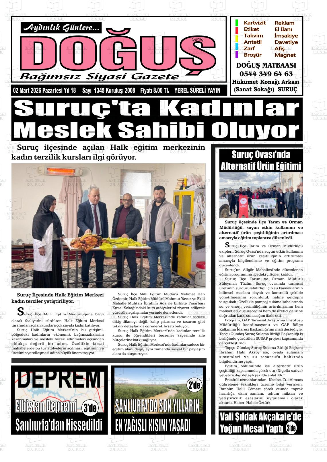 Sanliurfa Surucdogus 02.03.2026