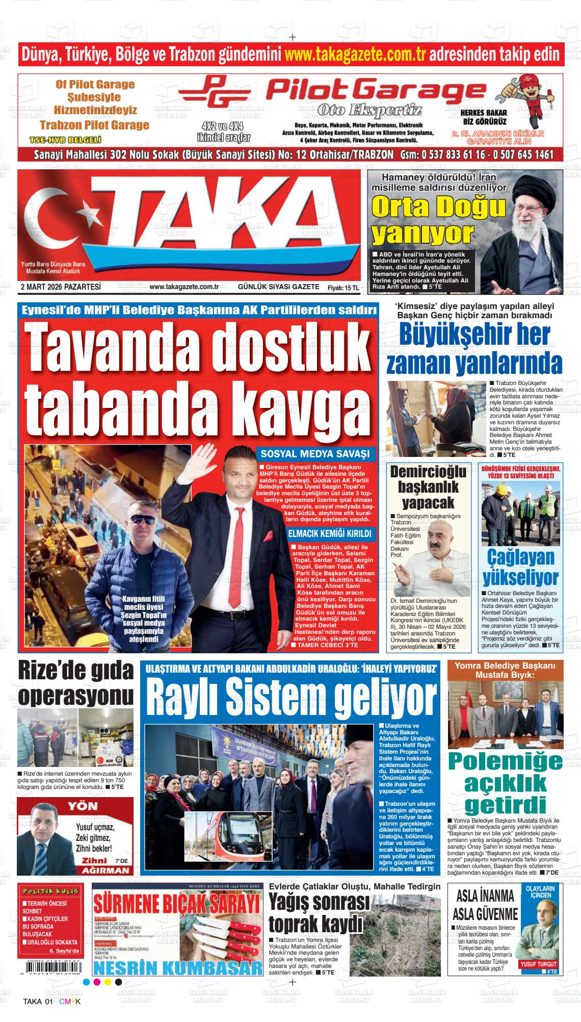 Trabzon Taka 02.03.2026