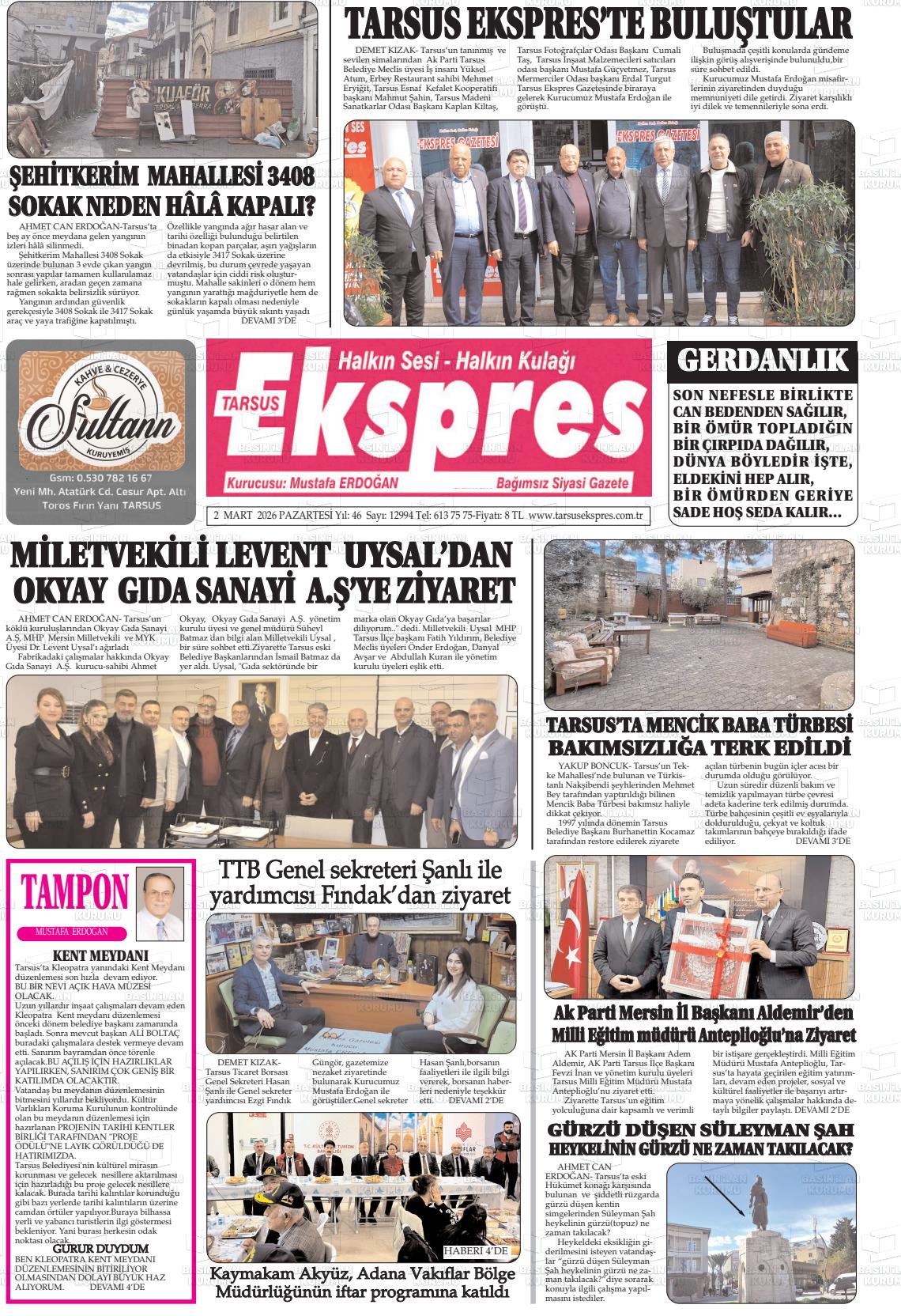 Mersin Tarsusekspres 02.03.2026