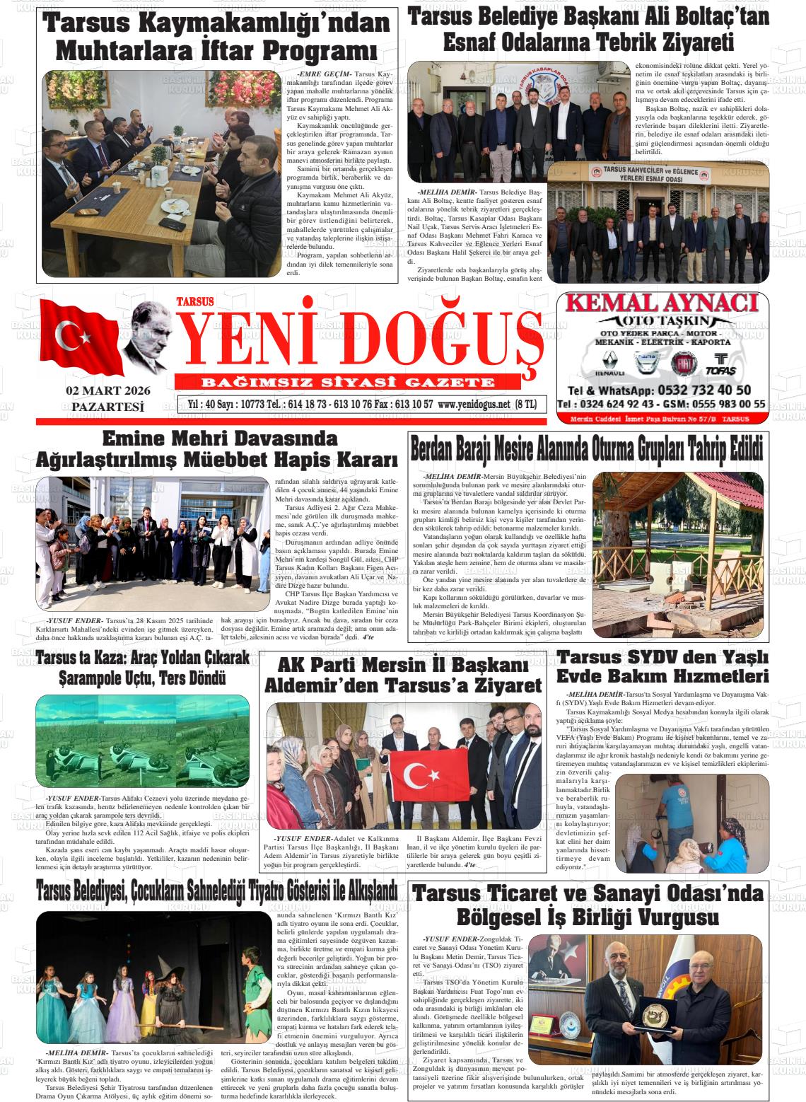 Mersin Tarsusyenidogus 02.03.2026