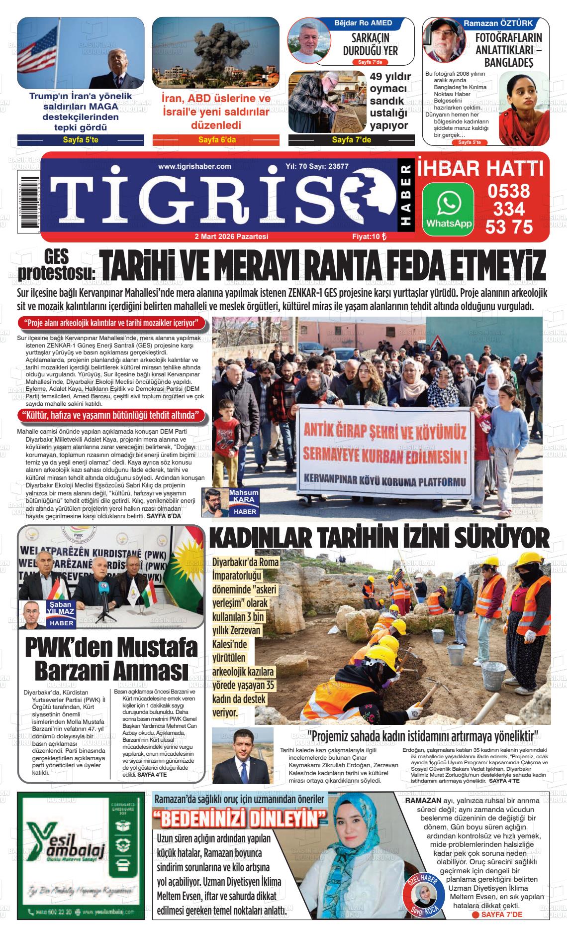 Diyarbakir Tirgis 02.03.2026