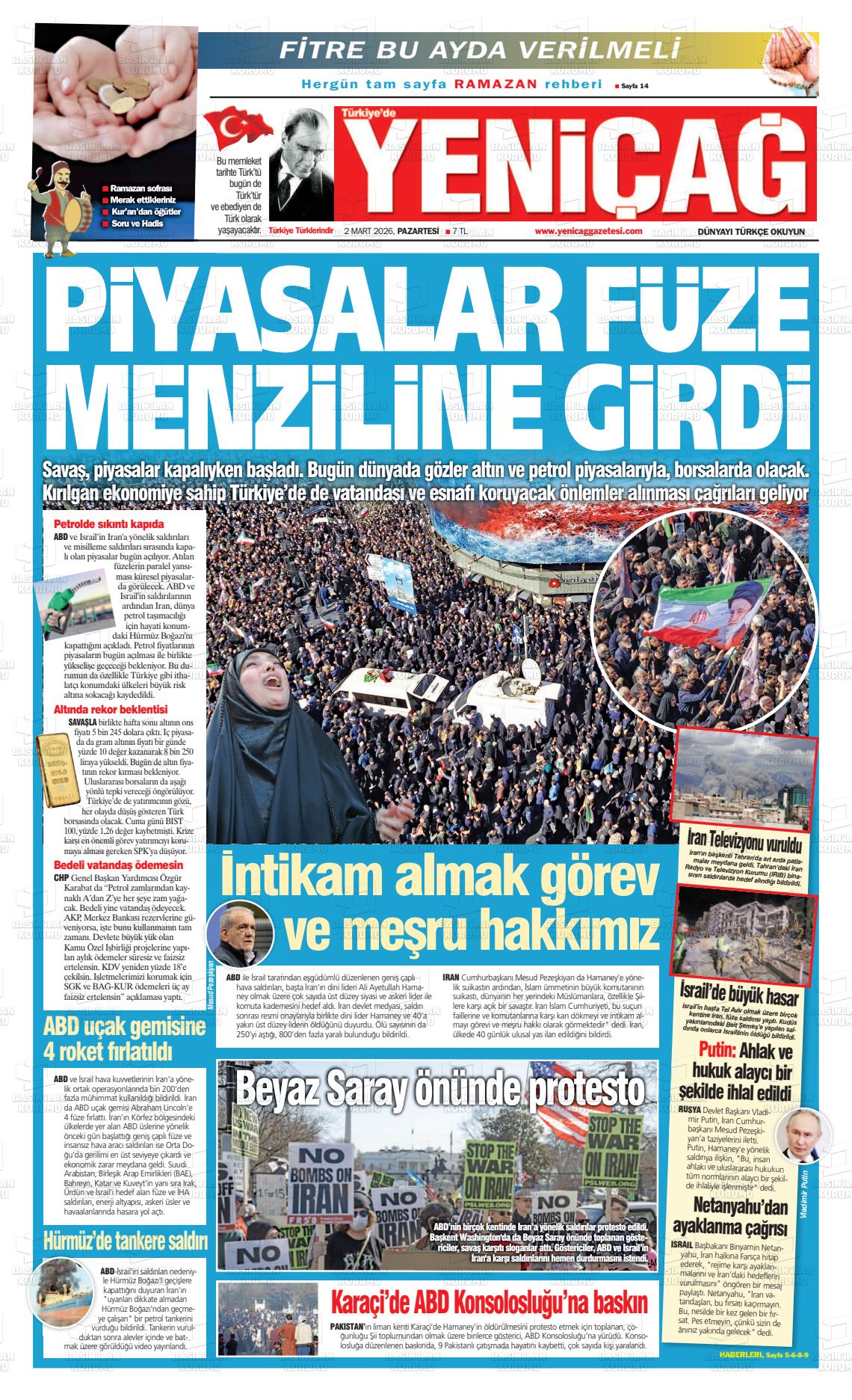 Istanbul Turkiyedeyenicag 02.03.2026