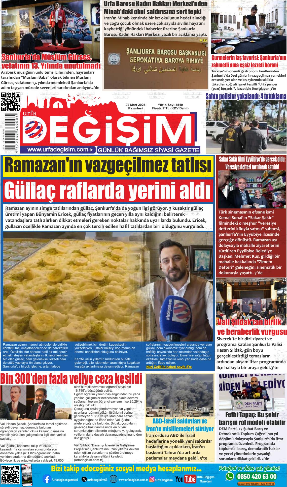 Sanliurfa Urfastar 02.03.2026