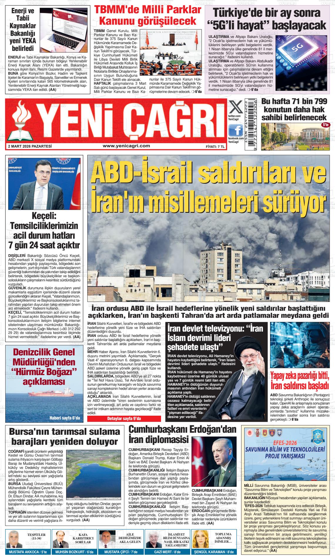 Istanbul Yenicagri 02.03.2026