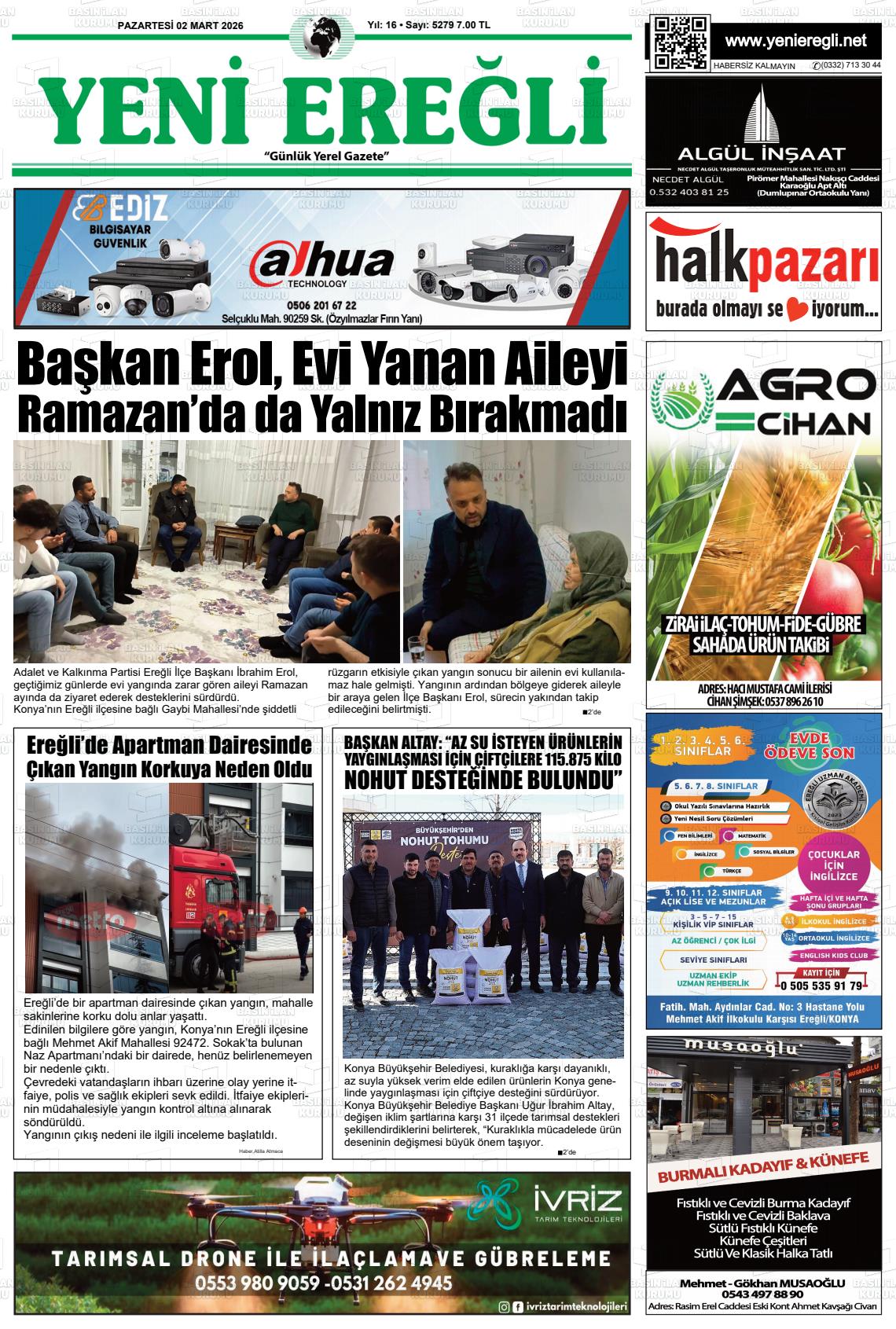 Konya Yenieregli 02.03.2026