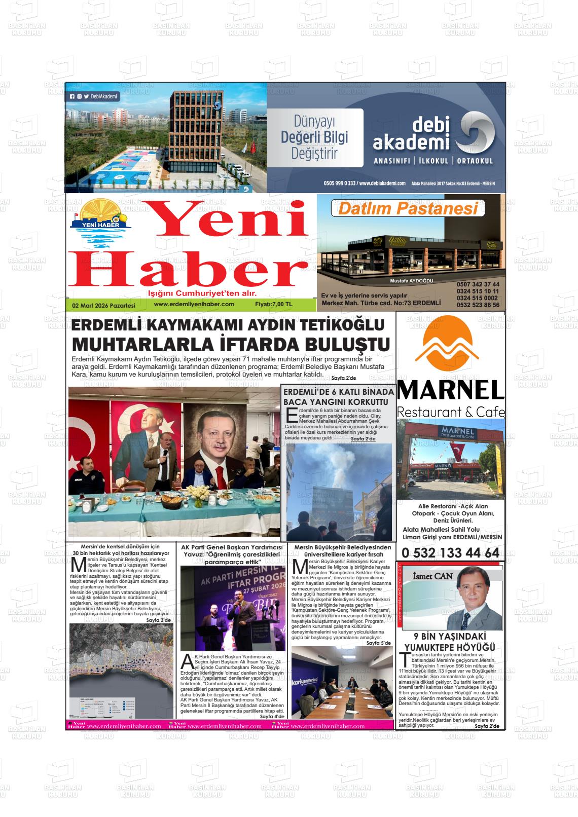 Konya Yenihaber 02.03.2026