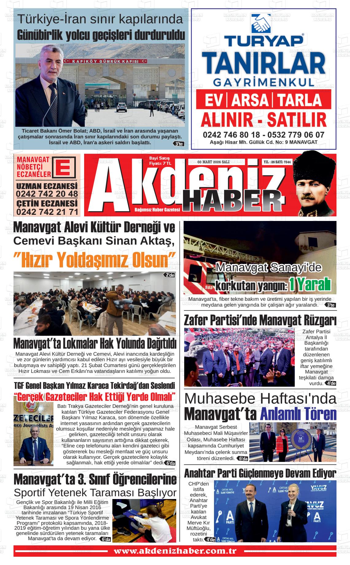 Antalya Akdenizhaber 03.03.2026