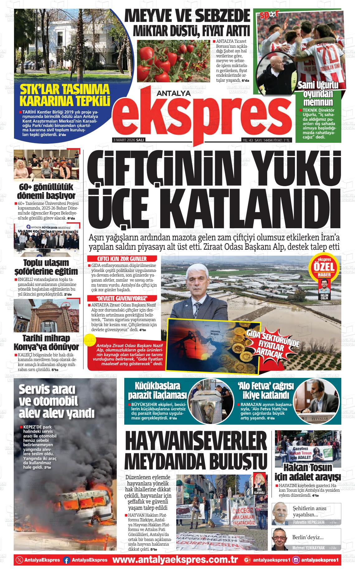 Antalya Ekspres 03.03.2026