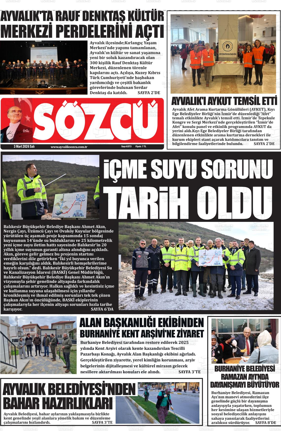 Balikesir Ayvaliksozcu 03.03.2026