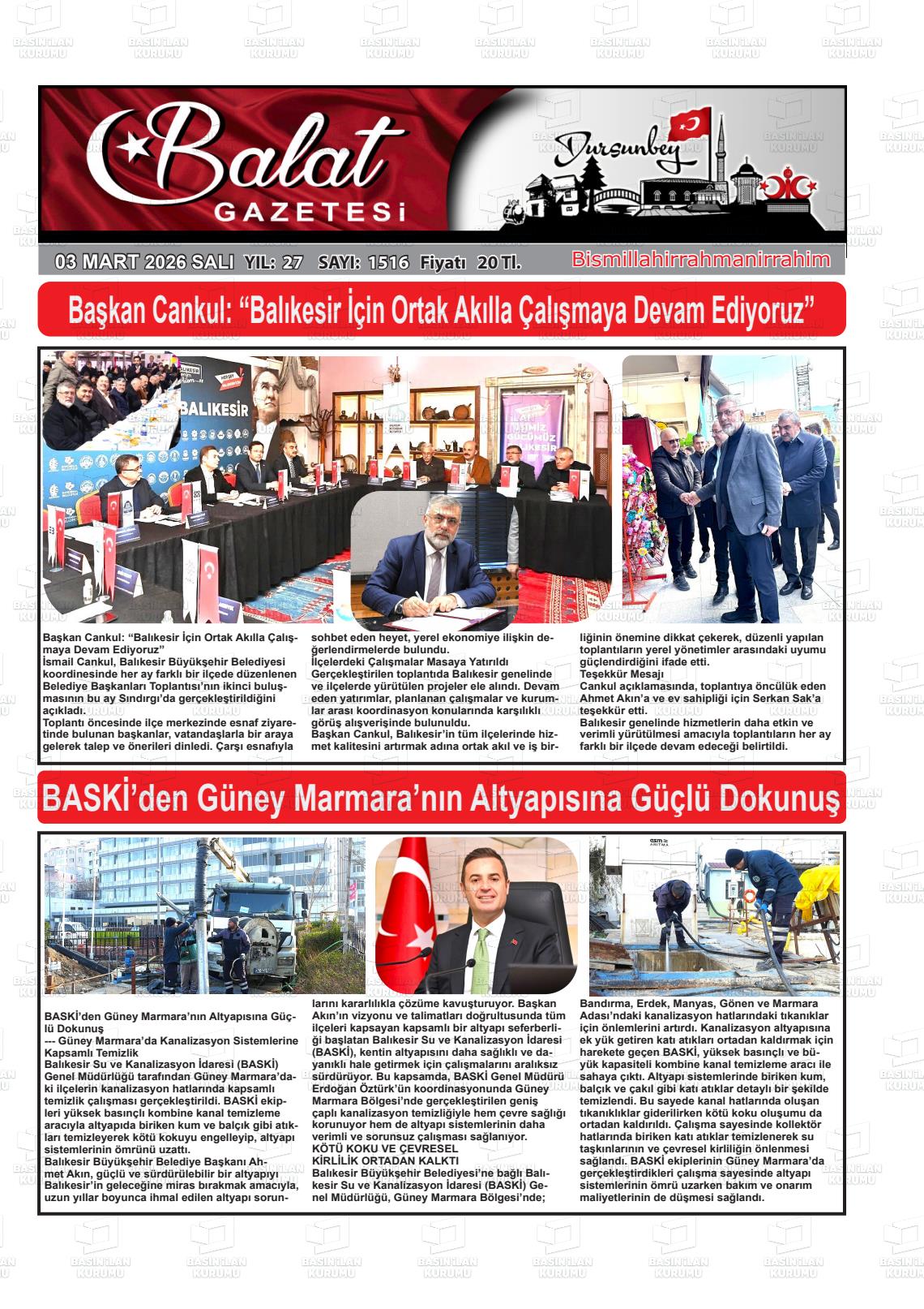 Balikesir Balat 03.03.2026