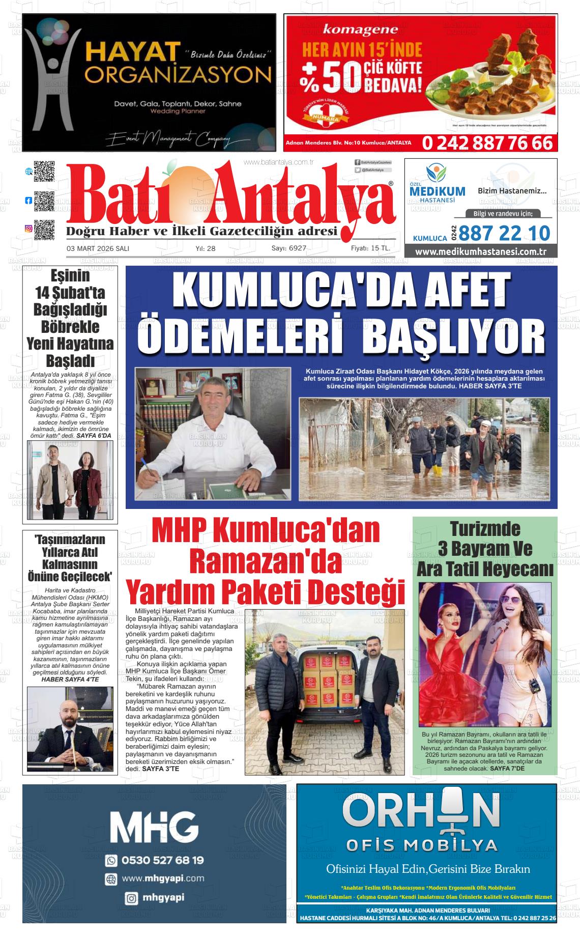 Antalya Bati 03.03.2026