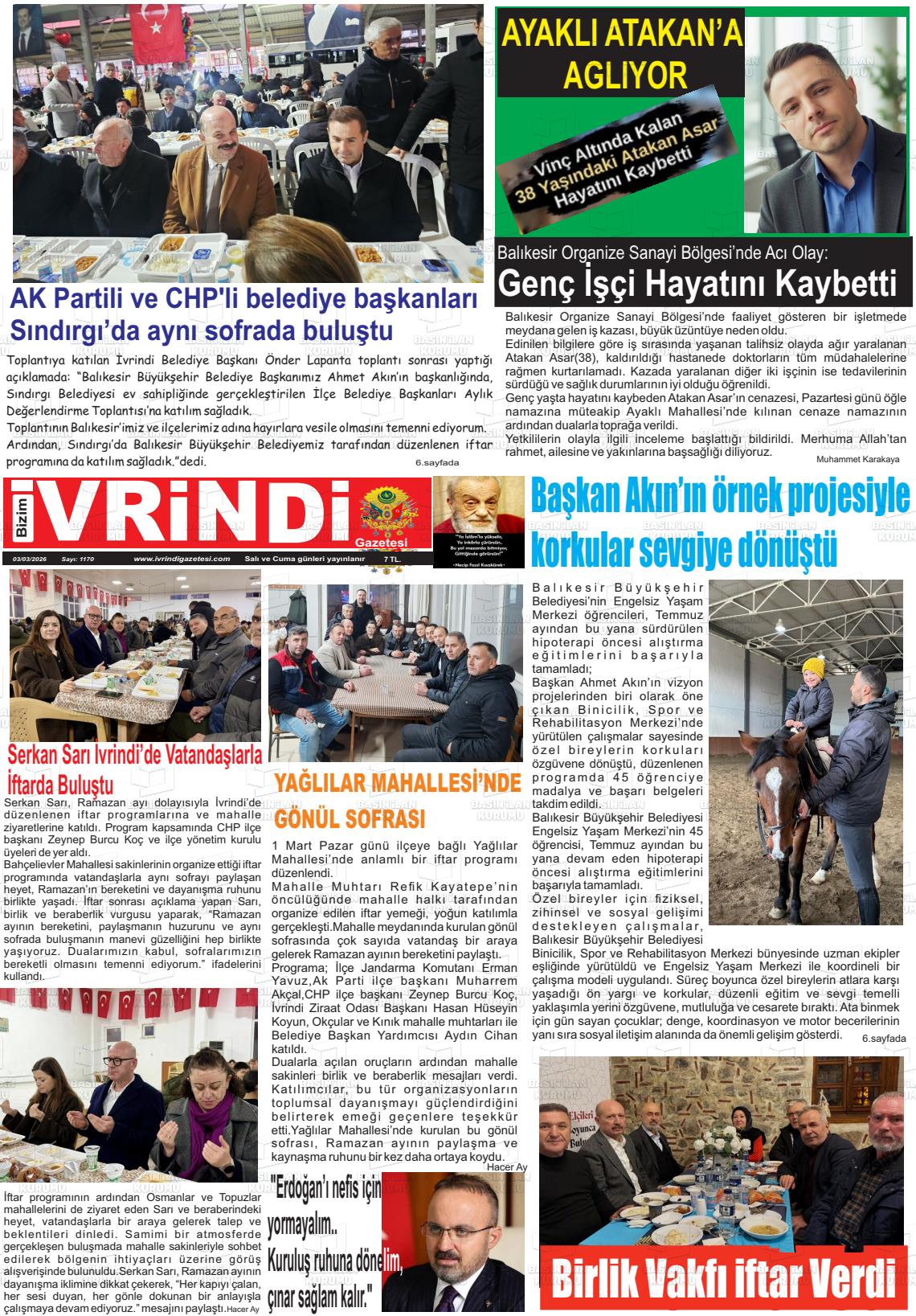 Balikesir Bizimivrindi 03.03.2026