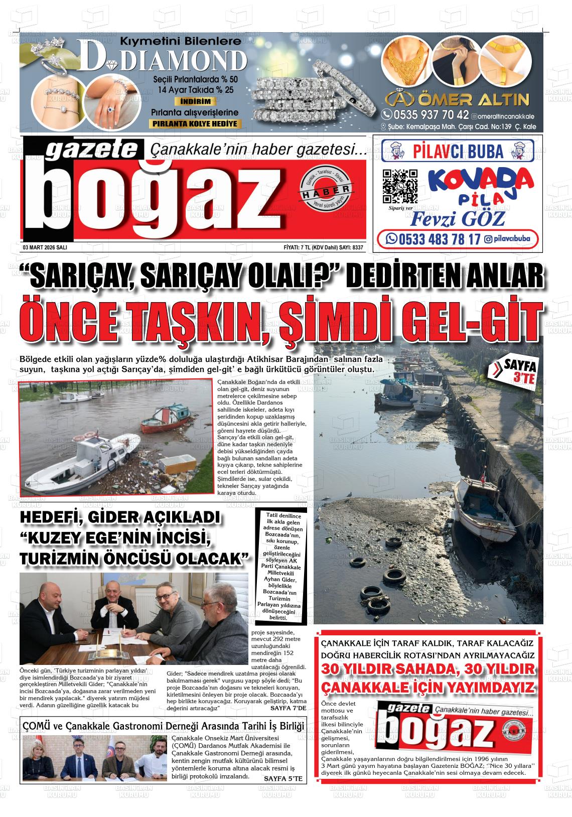 Canakkale Bogaz 03.03.2026