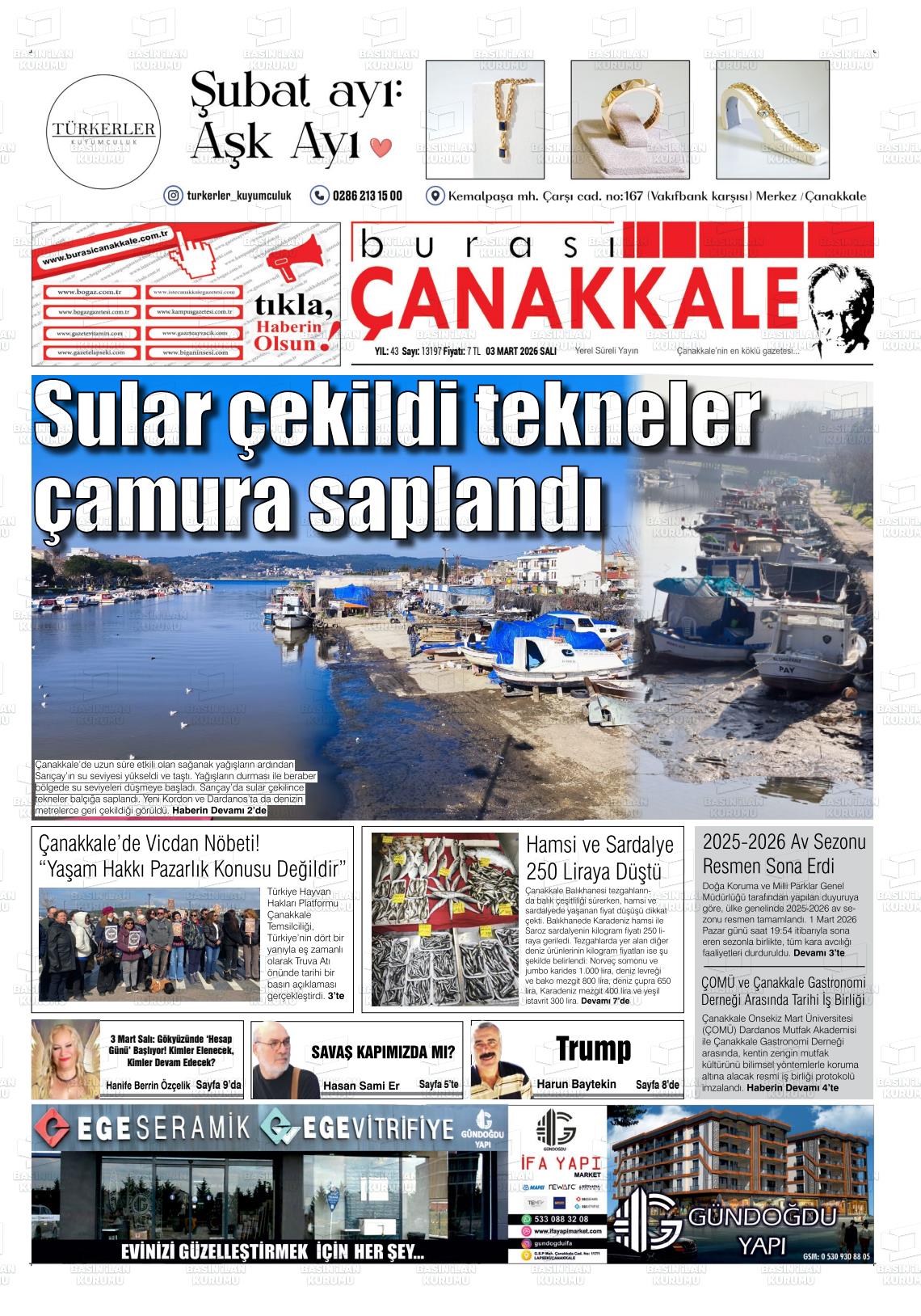 Canakkale Burasi 03.03.2026