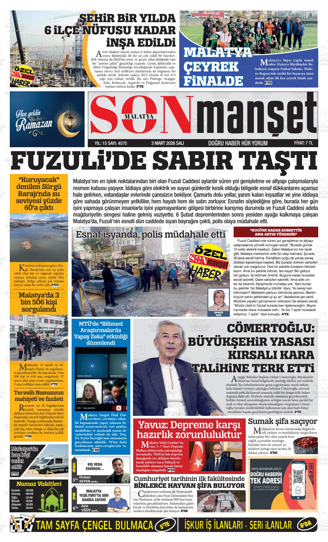 Malatya Busabah 03.03.2026