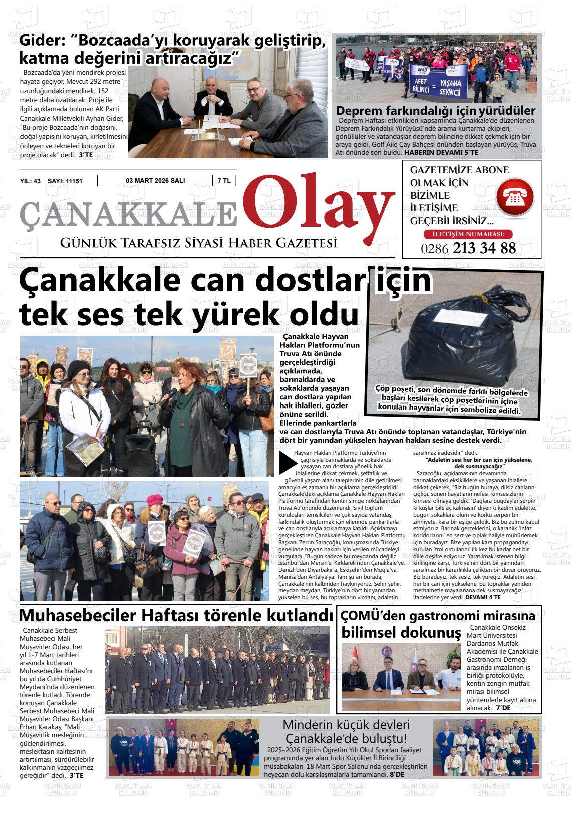 Canakkale Olay 03.03.2026
