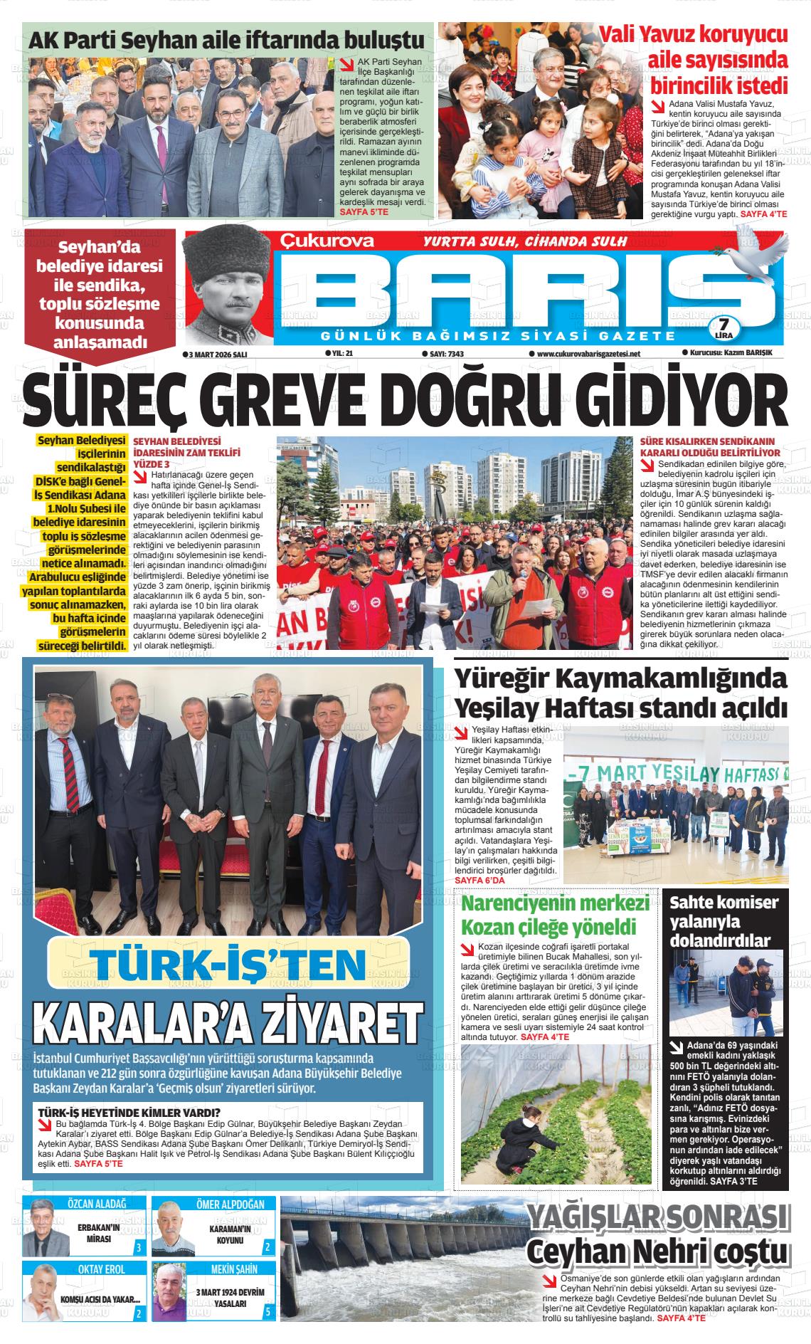 Adana Cukurovabaris 03.03.2026