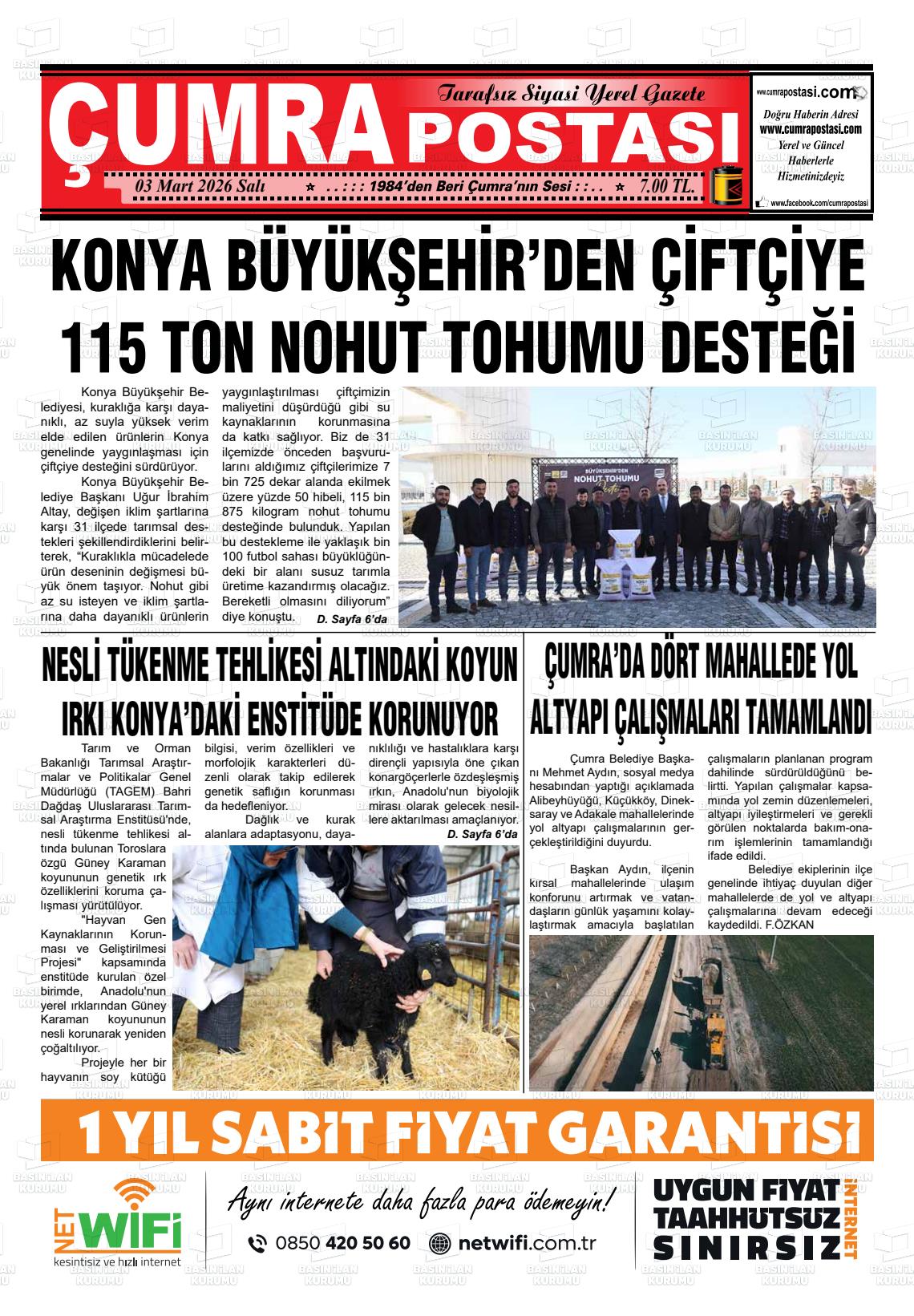 Konya Cumrapostasi 03.03.2026