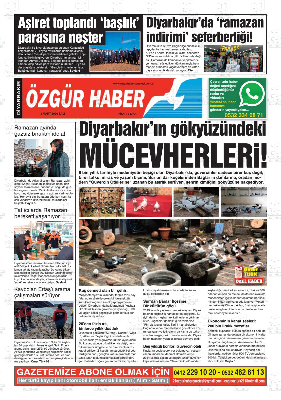 Diyarbakir Ozgurhaber 03.03.2026