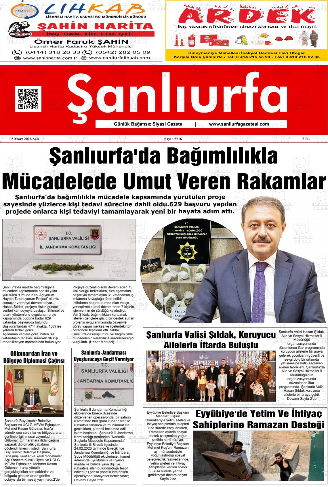 Sanliurfa Dunyadaveturkiyede 03.03.2026