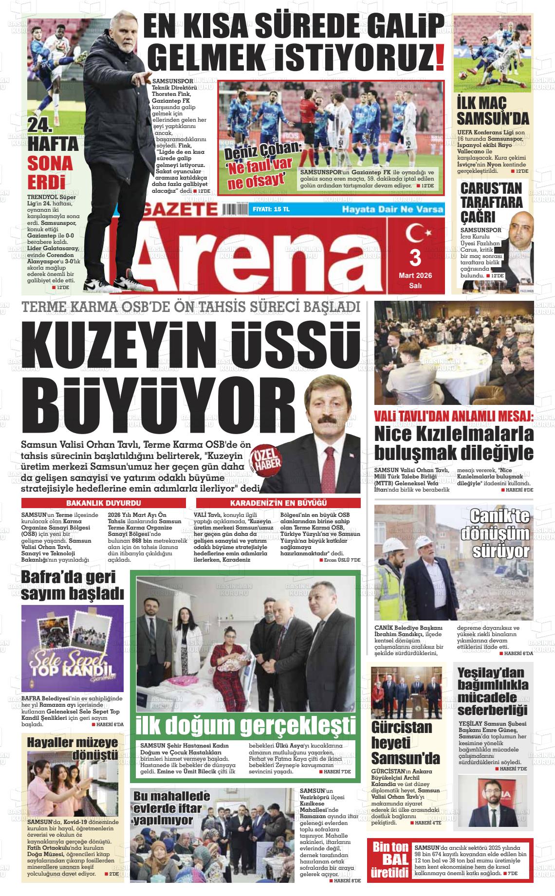 Samsun Gazetearena 03.03.2026