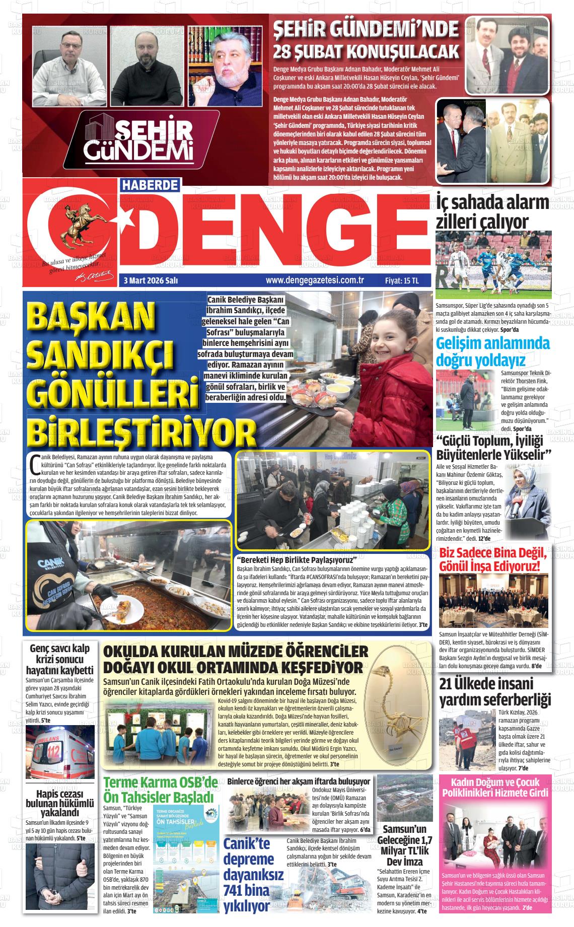Samsun Haberdedenge 03.03.2026