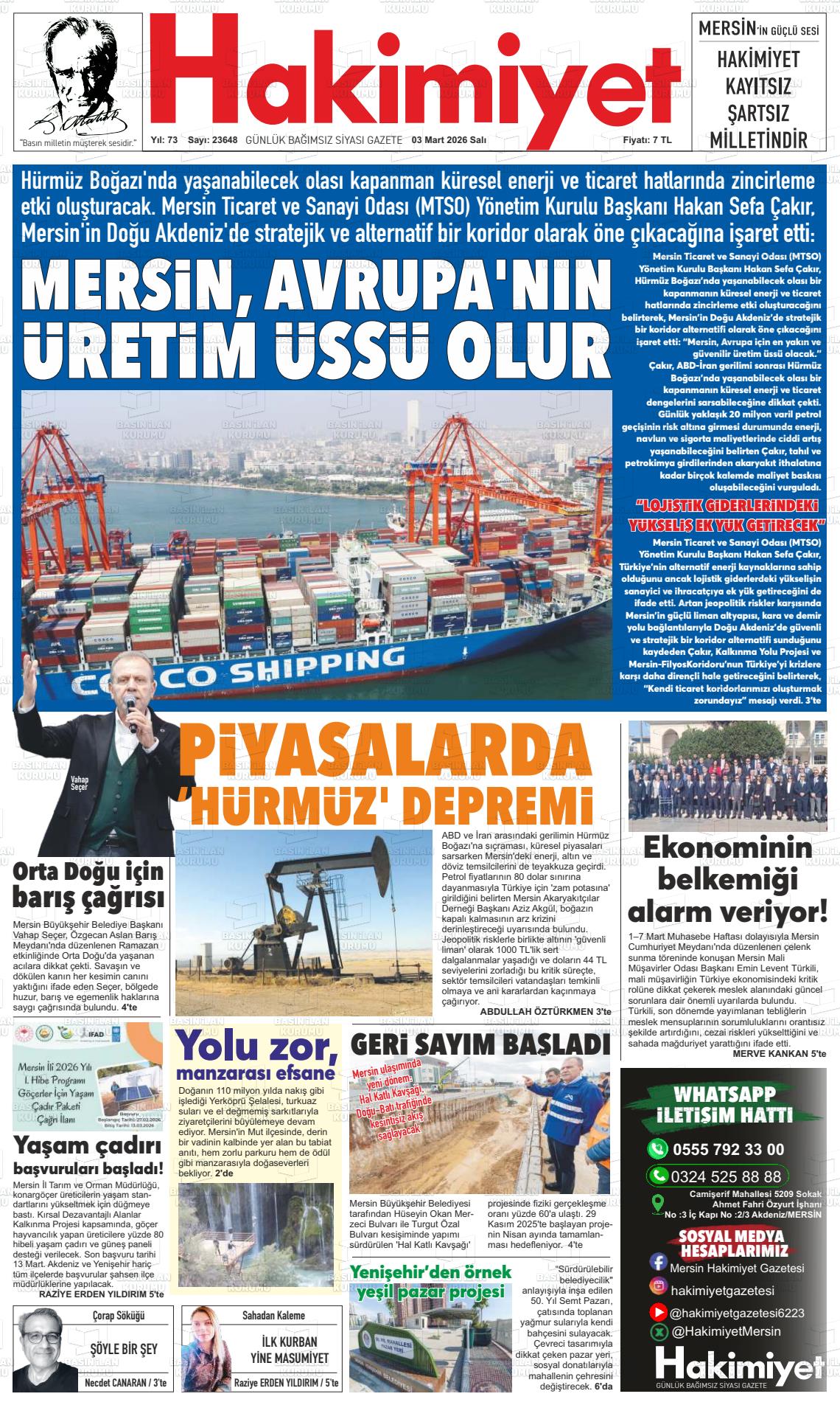 Konya Hakimiyet 03.03.2026