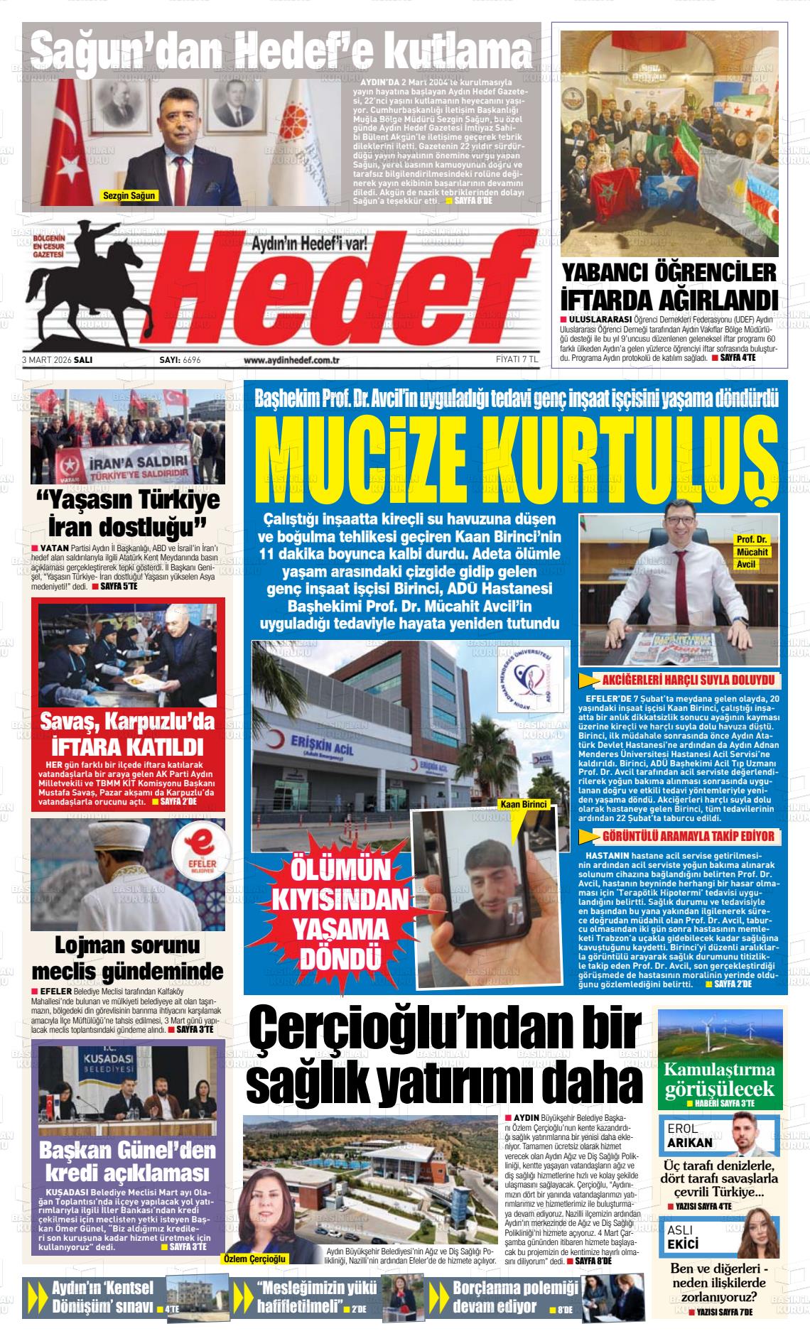 Canakkale Hedef 03.03.2026
