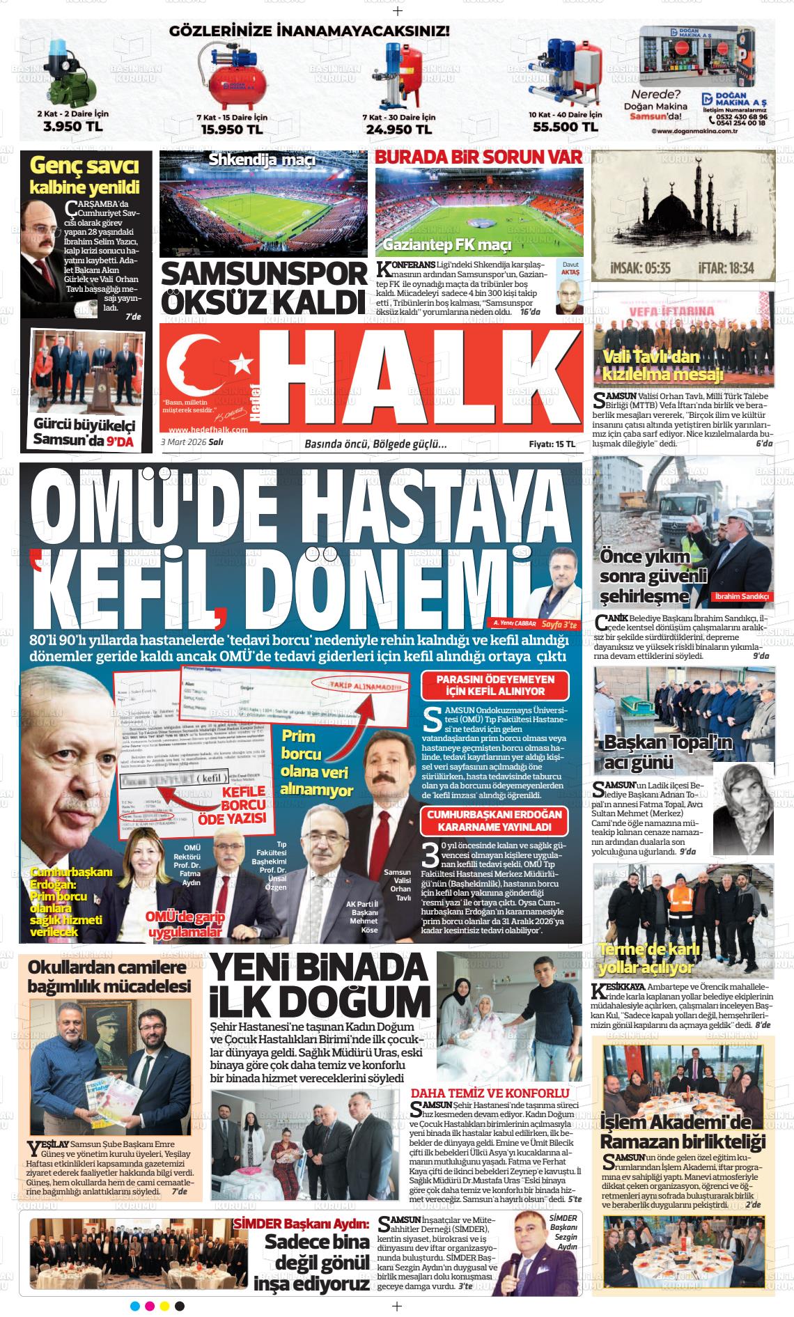 Samsun Hedefhalk 03.03.2026