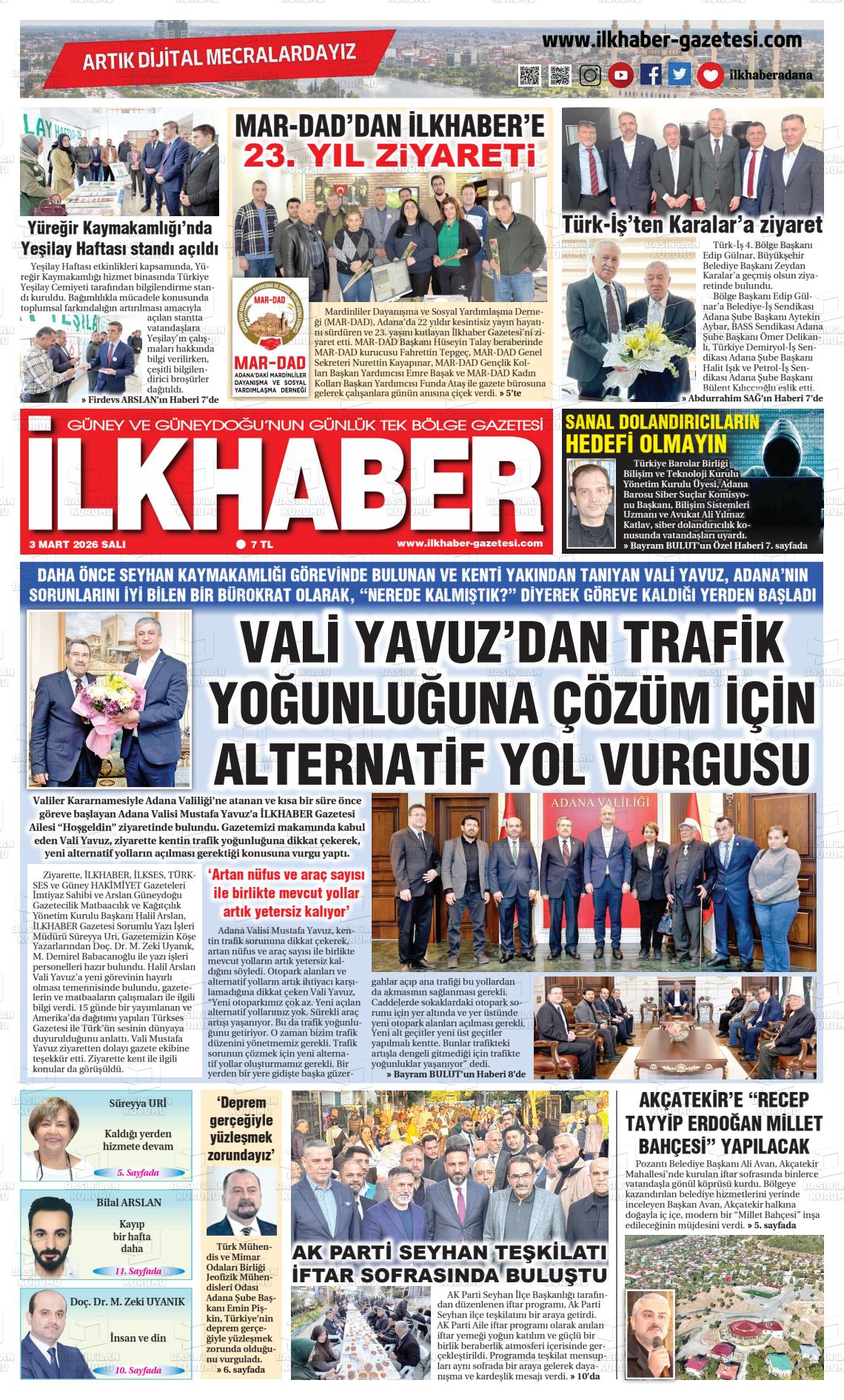 Adana Ilkhaber 03.03.2026