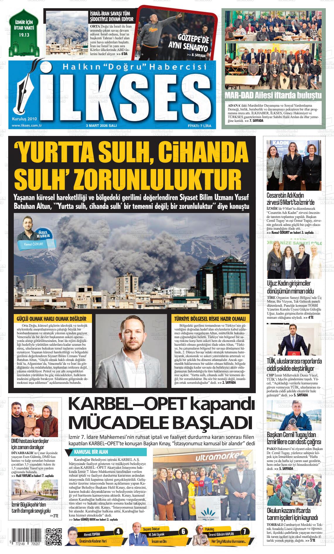 Izmir Ilkses 03.03.2026