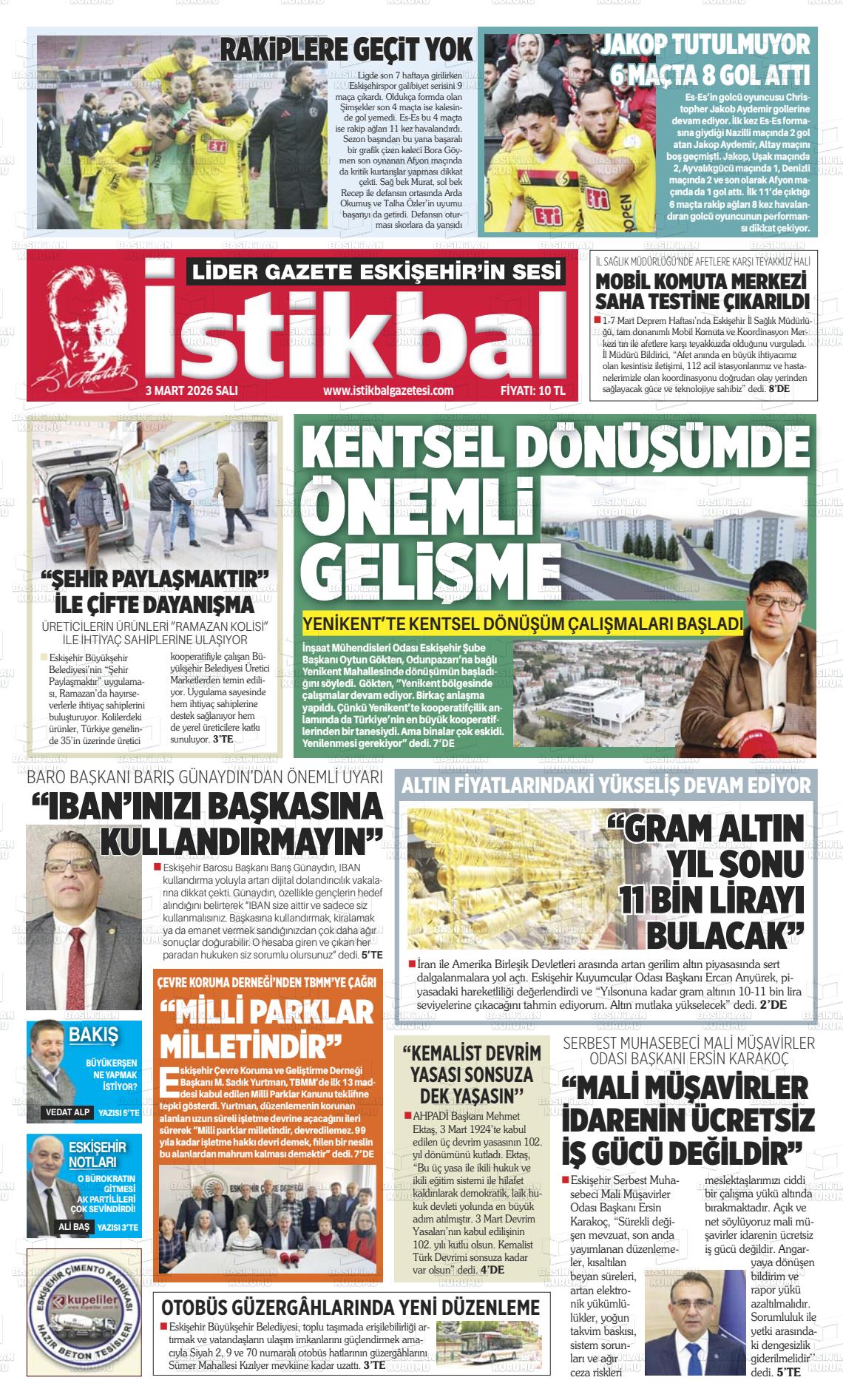 Eskisehir Istikbal 03.03.2026